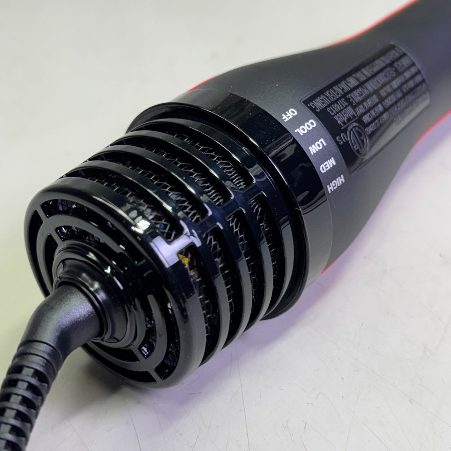 ZA@ REVLON One-Step Plus Hair Dryer and Volumizer 12.5"L, Red & Black RVDR5298 A