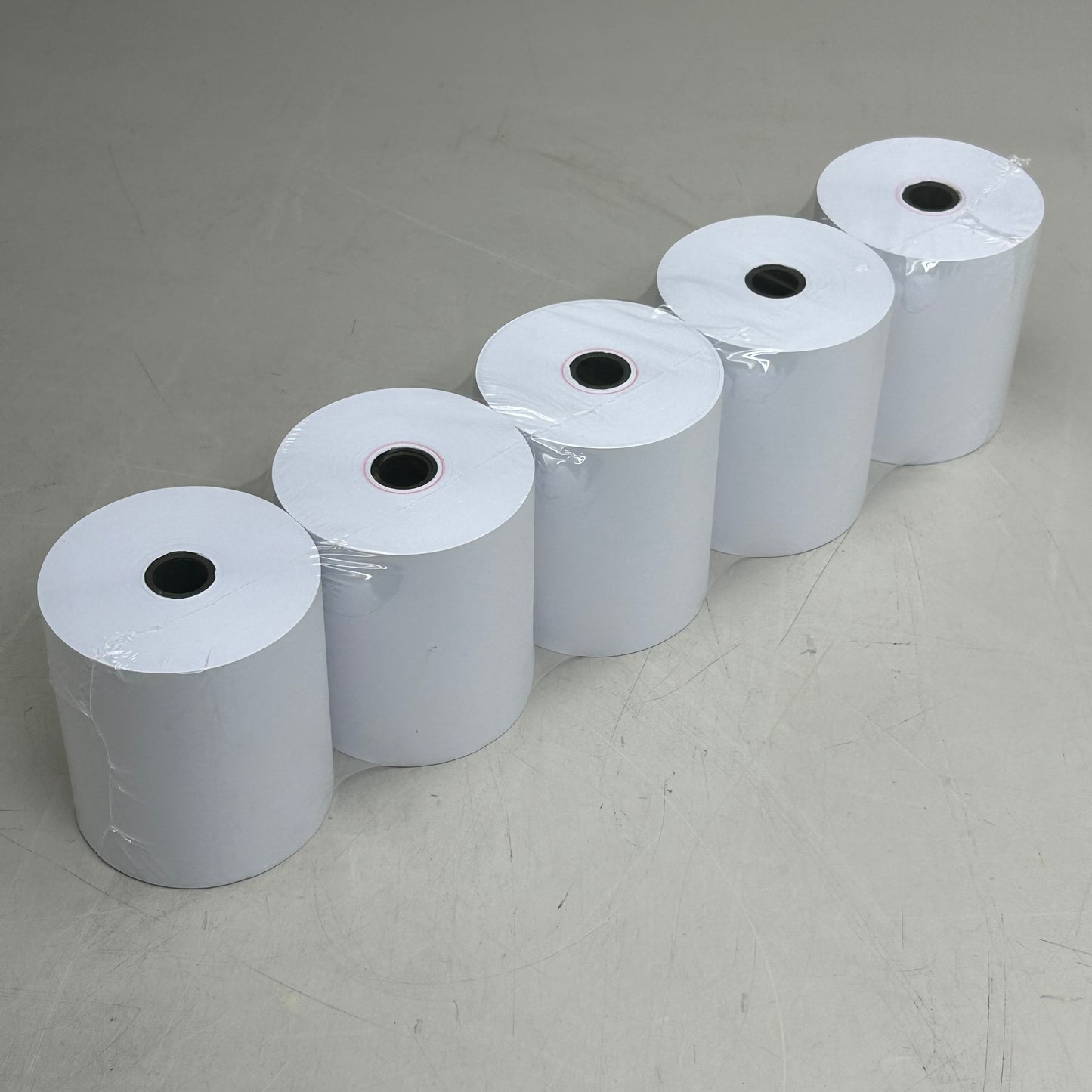 MAX-PRIME (50 Rolls) POS 1-Ply Printer Rolls 3"x165' White 1300-165 (Distressed Package)