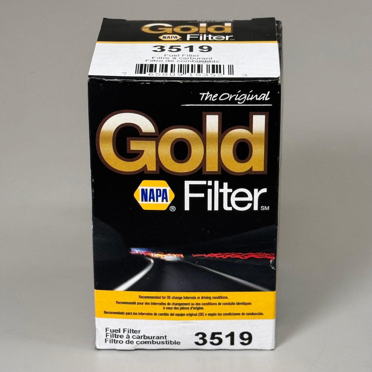 NAPA The Original Gold Fuel Filter Enhanced Cellulose 3/4"-16 Thread 3519