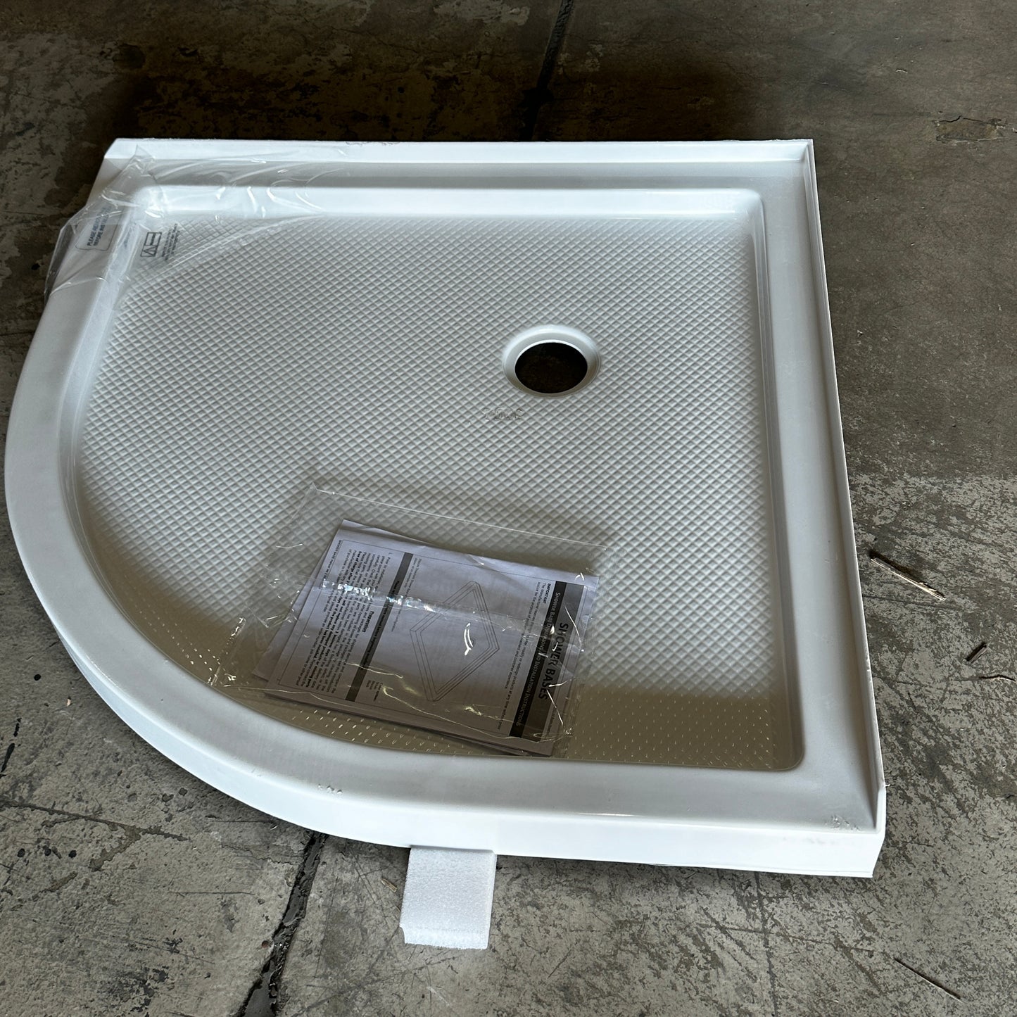 Shower Base 42" x 36" White