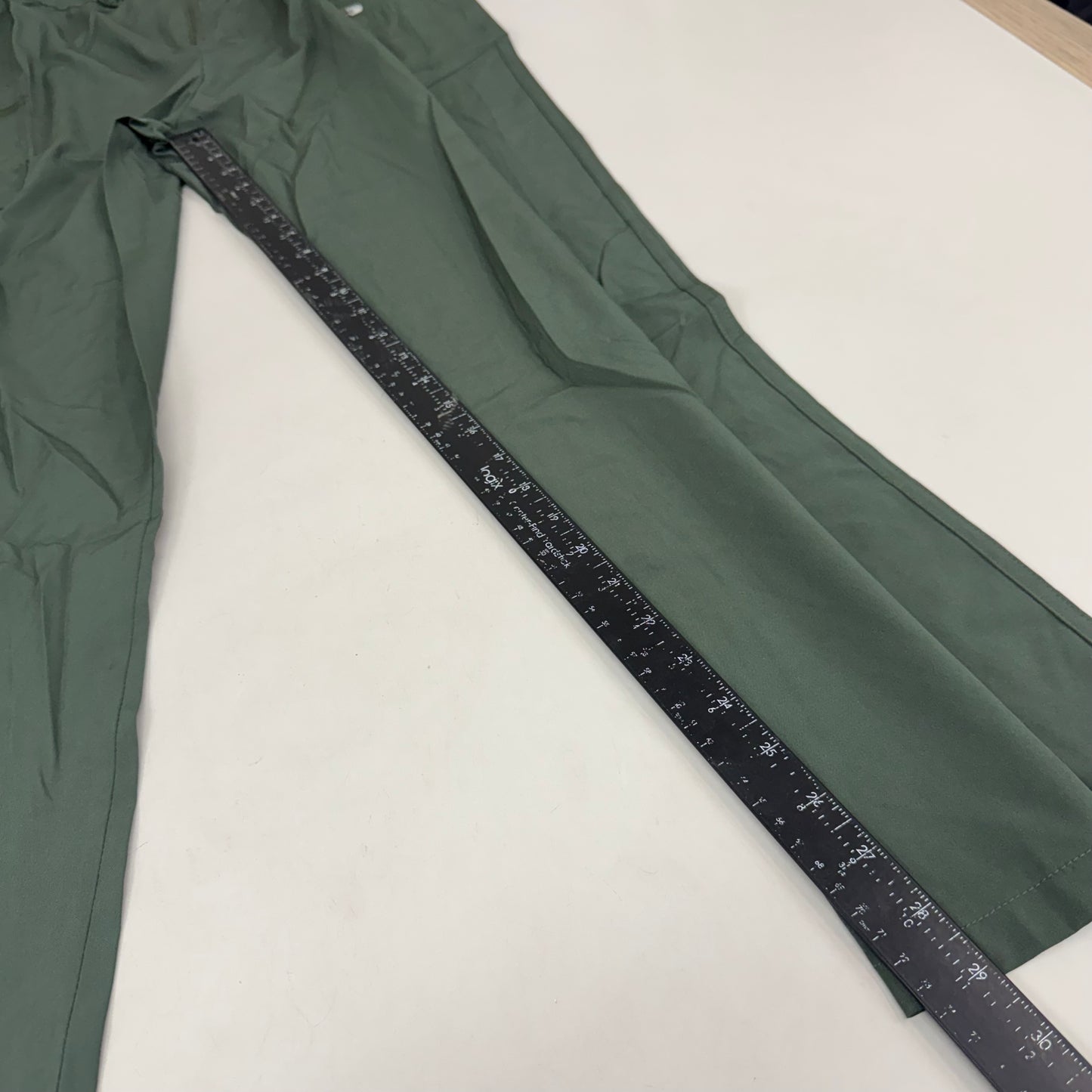 GREEN TOWN 4 Flex Scrubs Jumpsuit Cinch In Waist Women's Sz L Olive GFX-023AST