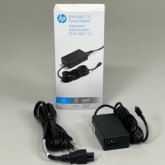 HP Power Adapter Fast Charging 65 Watt USB-C LC Charges 50% in 30 Mins 1P3K6UT