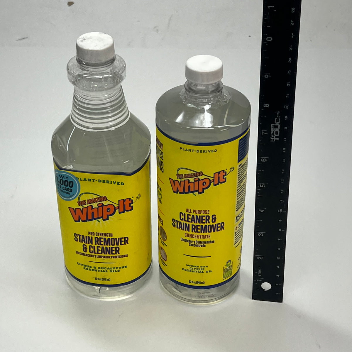 ZA@ WHIP-IT (3 PACK) All Purpose Cleaner & Stain Remover Concentrate & Pro Strength Stain Remover 32 fl oz w/ Spray Nozzle (As-Is)