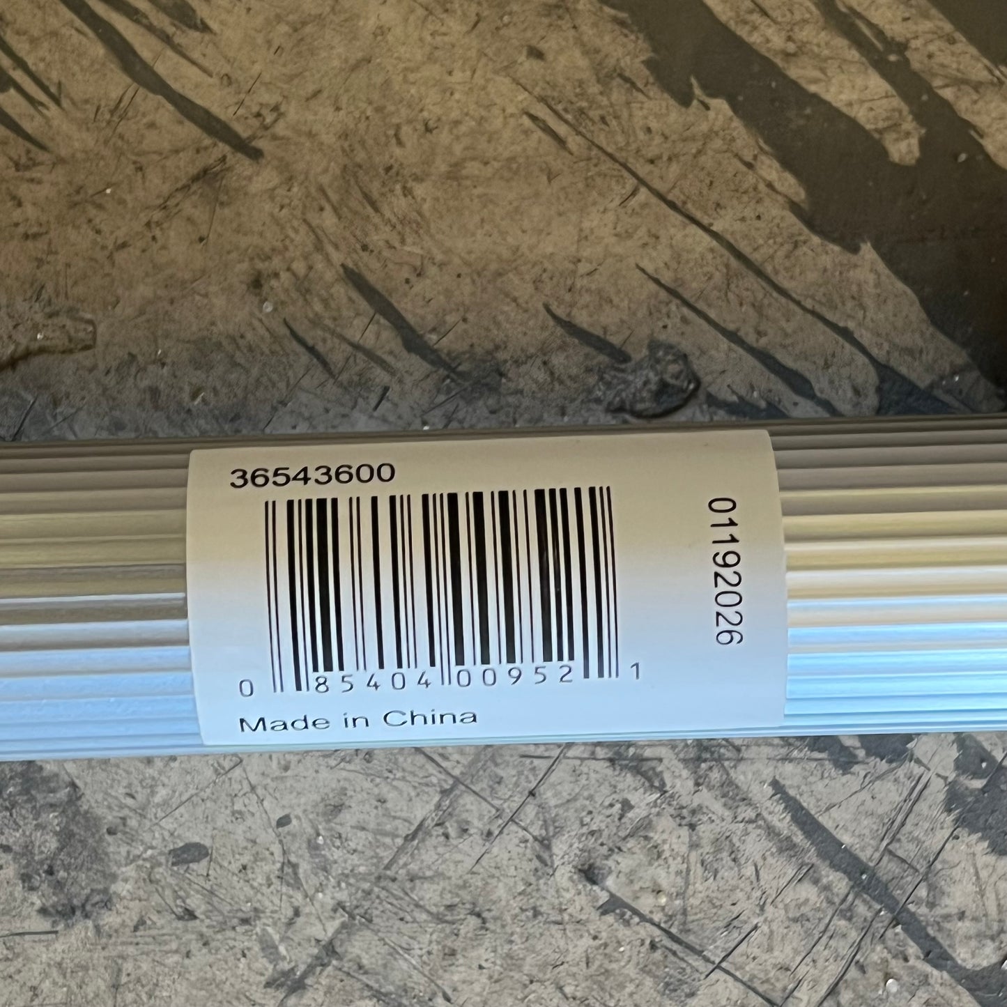 CARLISLE Extension Pole 4-sections Aluminum  54"-20' Silver/Black 36543600