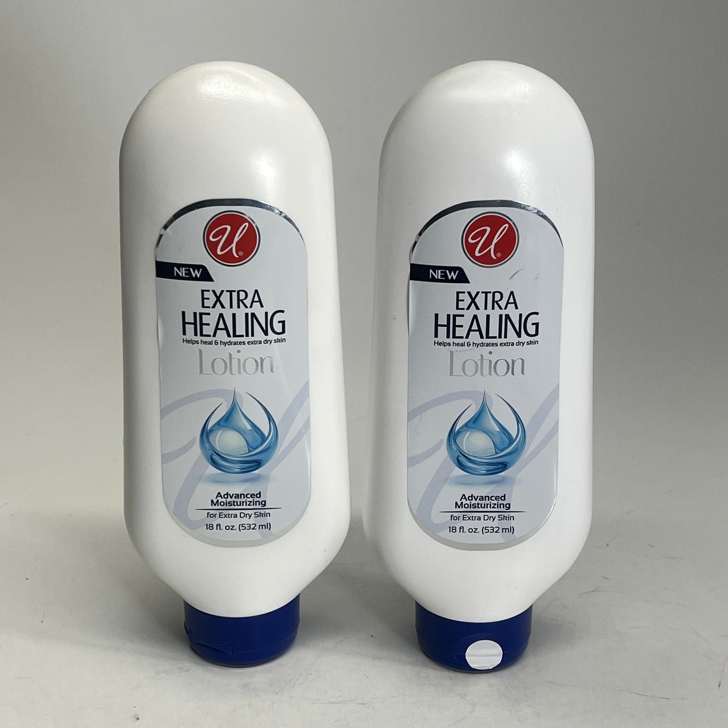 ZA@ U (2 PACK) Extra Healing Lotion Advanced Moisturizing 18 Fl Oz 55043
