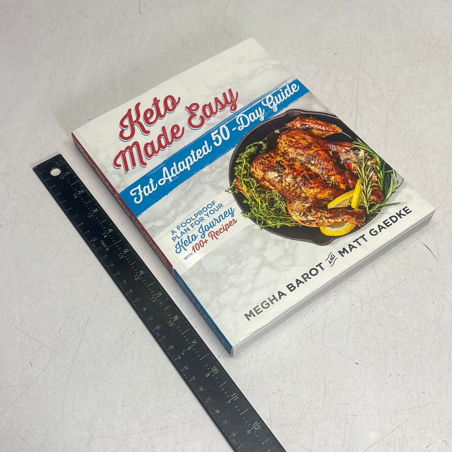 KETO MADE EASY Fat Adapted 50-day Guide by Megha Bardot & Matt Gaedke Paperback