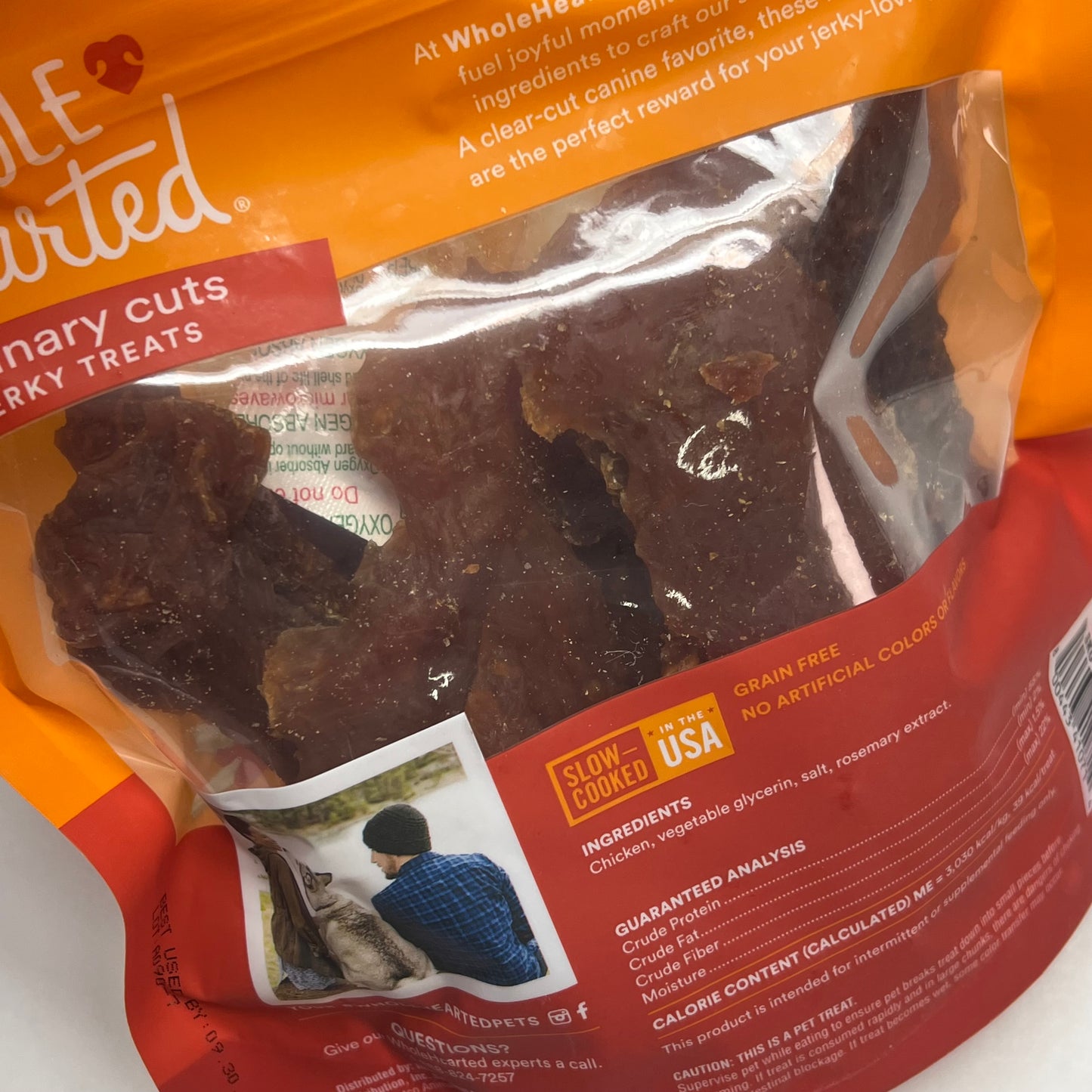 WHOLE HEARTED Culinary Cuts Jerky Treats For Dogs Chicken Recipe 16 Oz BB 09/27