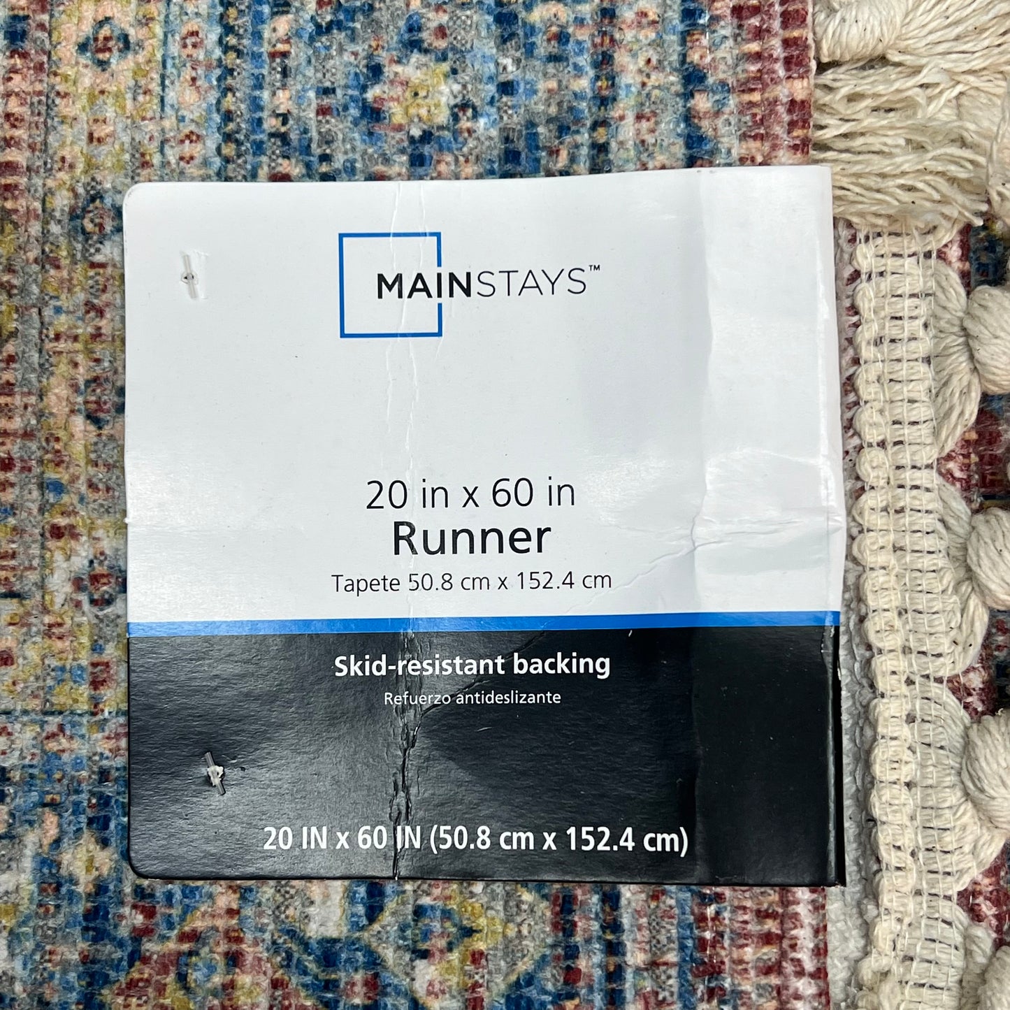 MAINSTAYS (2 PACK) Indoor Polyester Runner Rug 20"x60" Vintage Red MSS2100946517