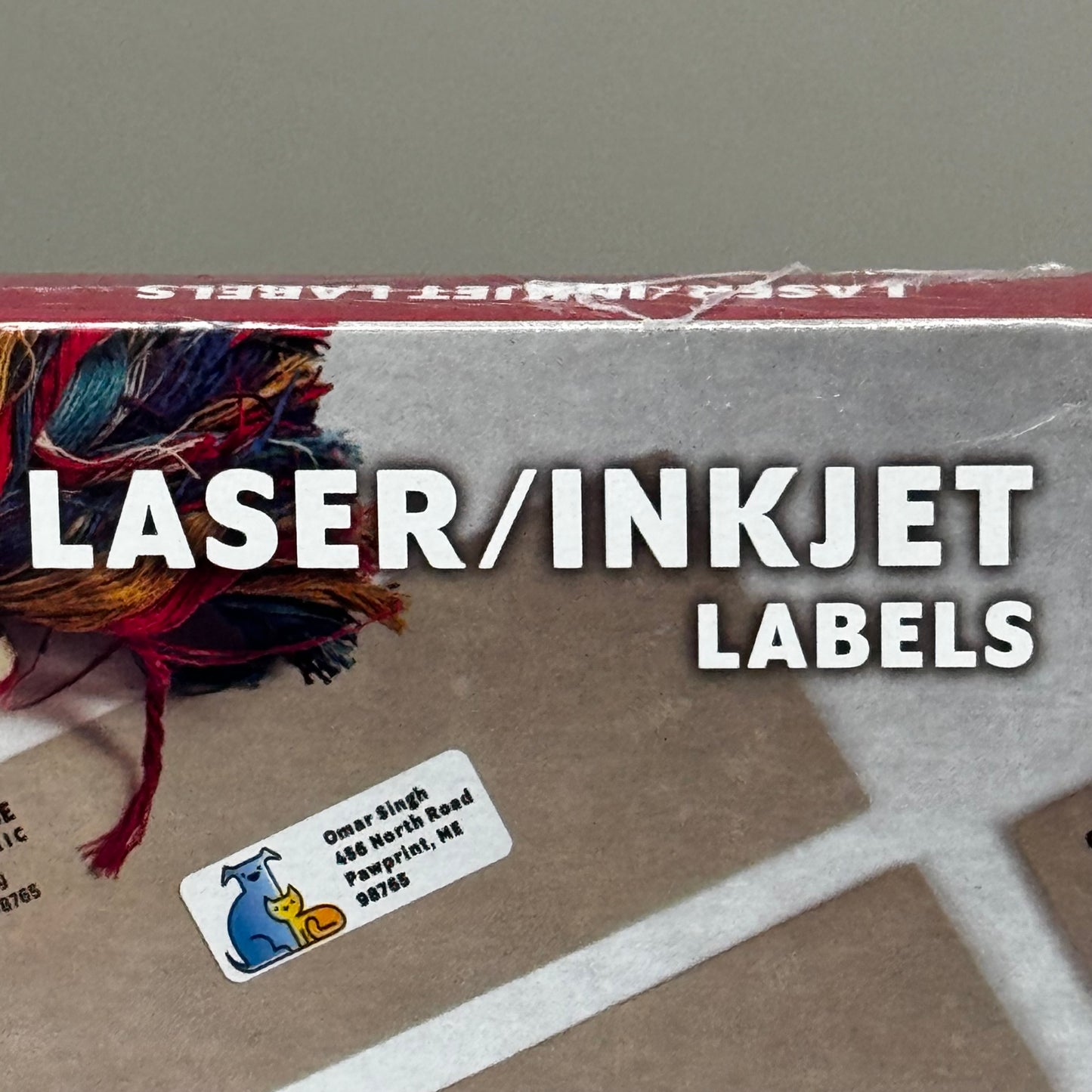 MACO (100 SHEET,3000 LABELS TOTAL) Jam-Free Laser/Inkjet Labels 1"x2 5/8" White