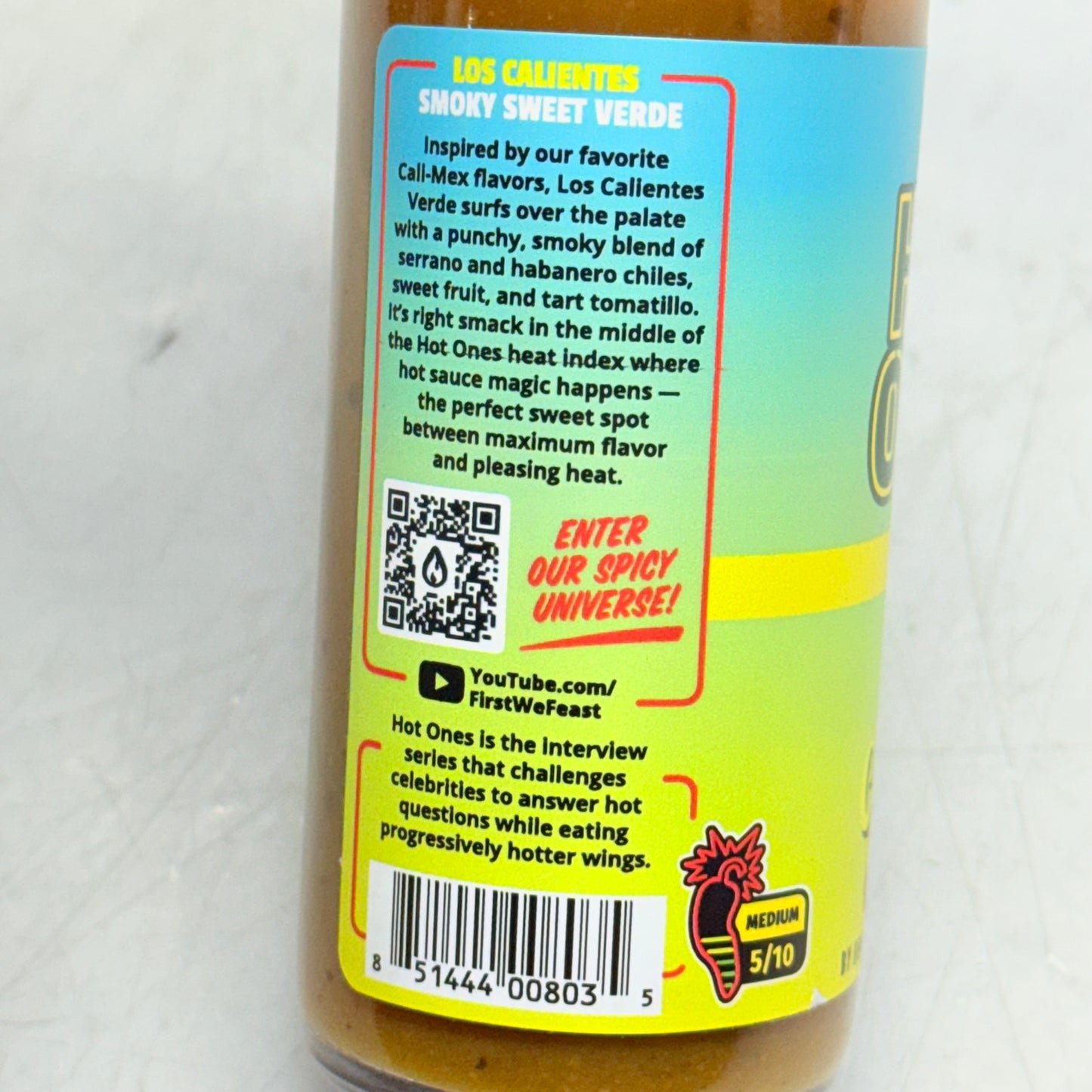 HOT ONES (3 PACK) Los Calientes Verde Hot Sauce 5 fl oz BB 10/28