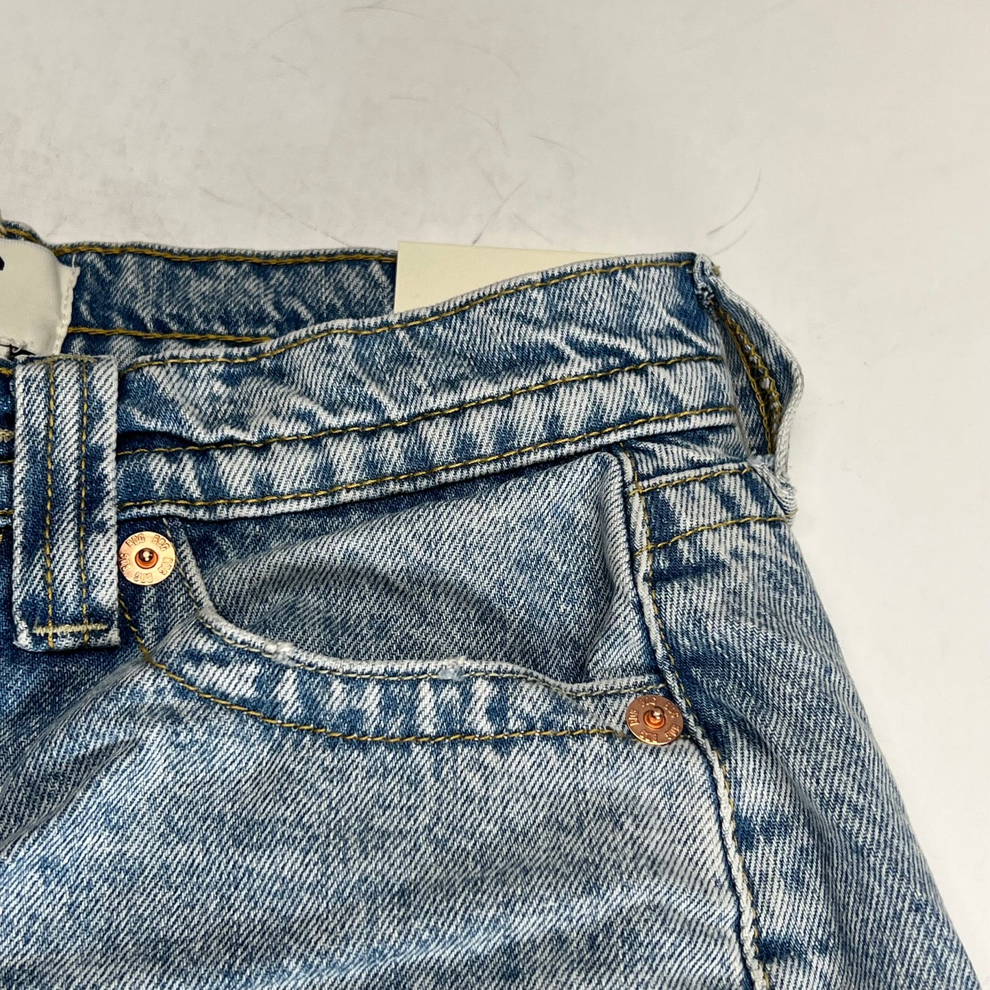 URBAN OUTFITTERS Kayla Low Rider Wide Leg Jeans Women's Sz 24W 32L Bleach
