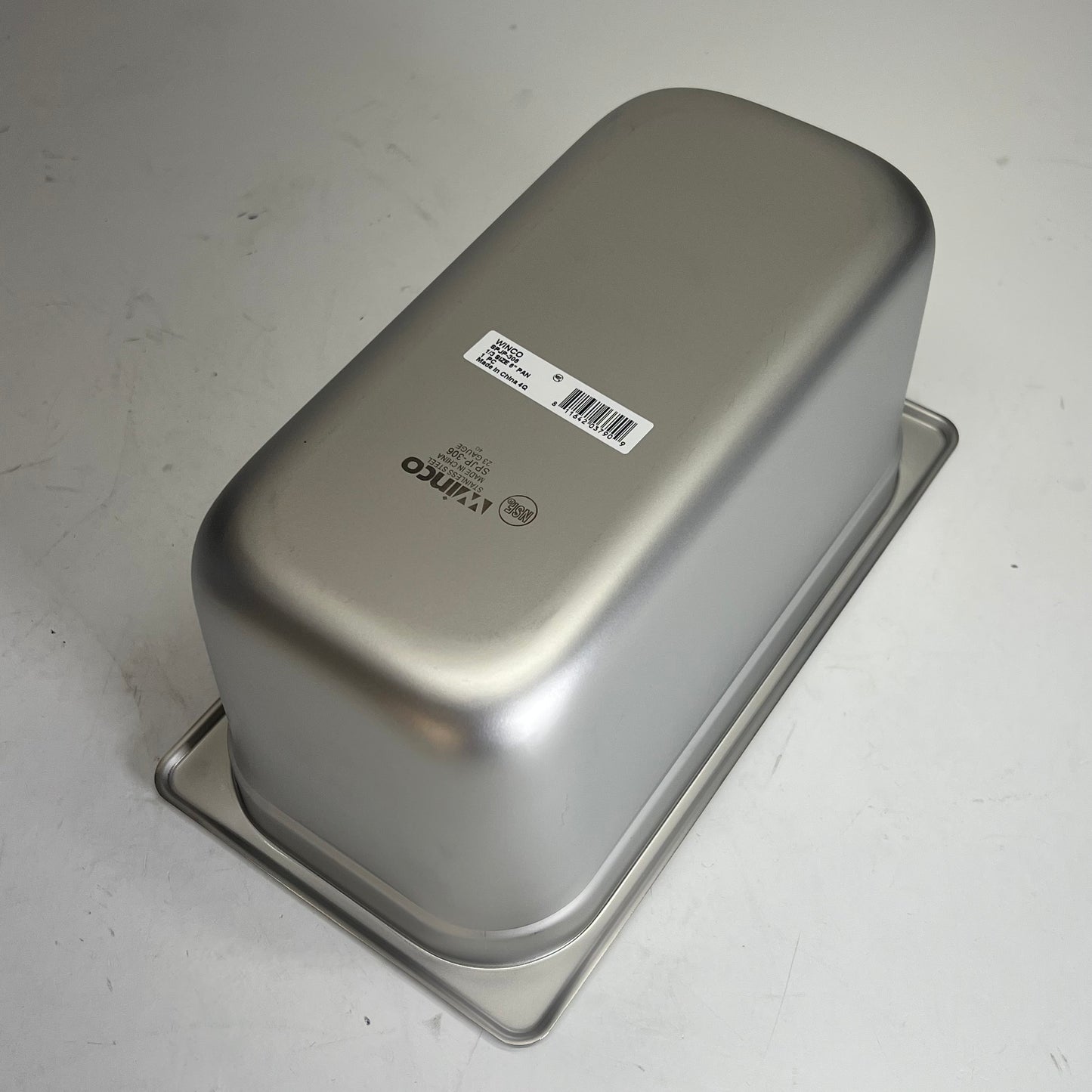 ZA@ WINCO (6 PACK) Steam Table Pans Stainless Steel 1/3 Size 6" Deep SPJL-306 (As-is) Dented