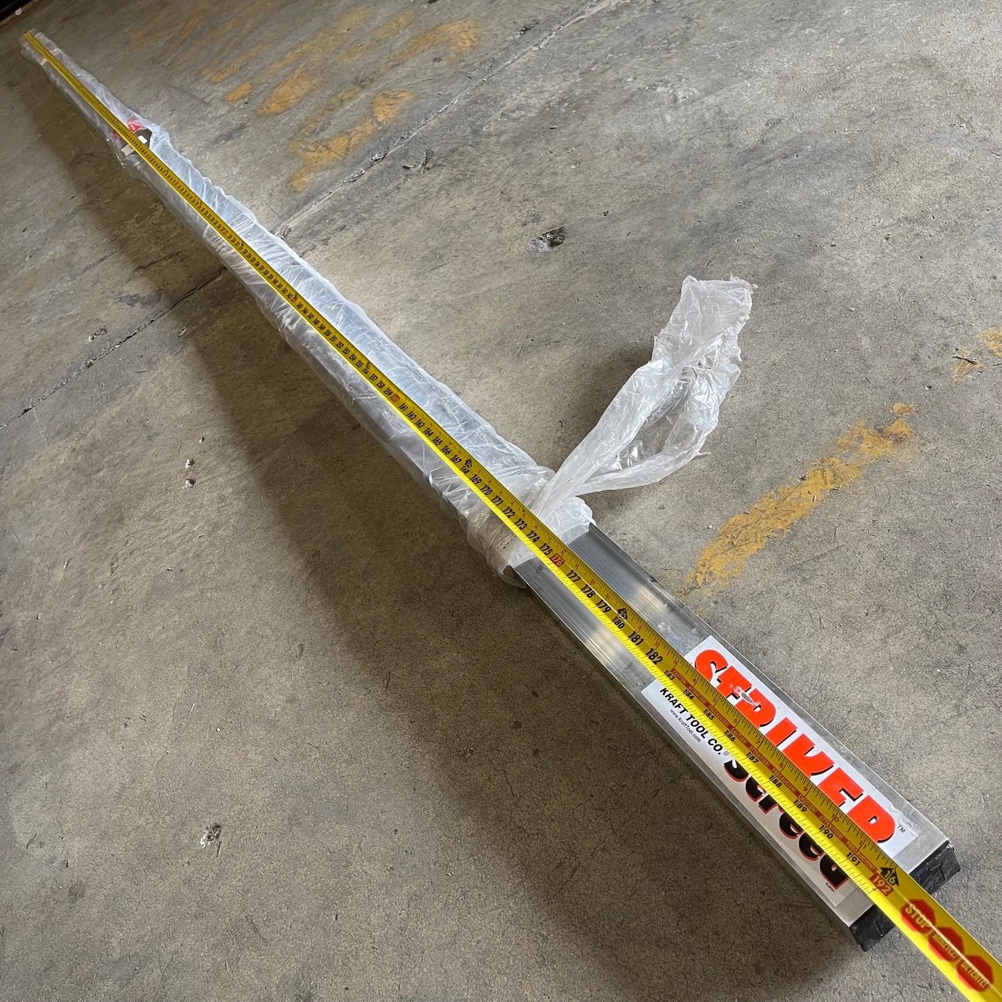 KRAFT TOOL CO. Striker Screed 192”x3-1/2”x1-1/2” ALUMINUM CC612AL