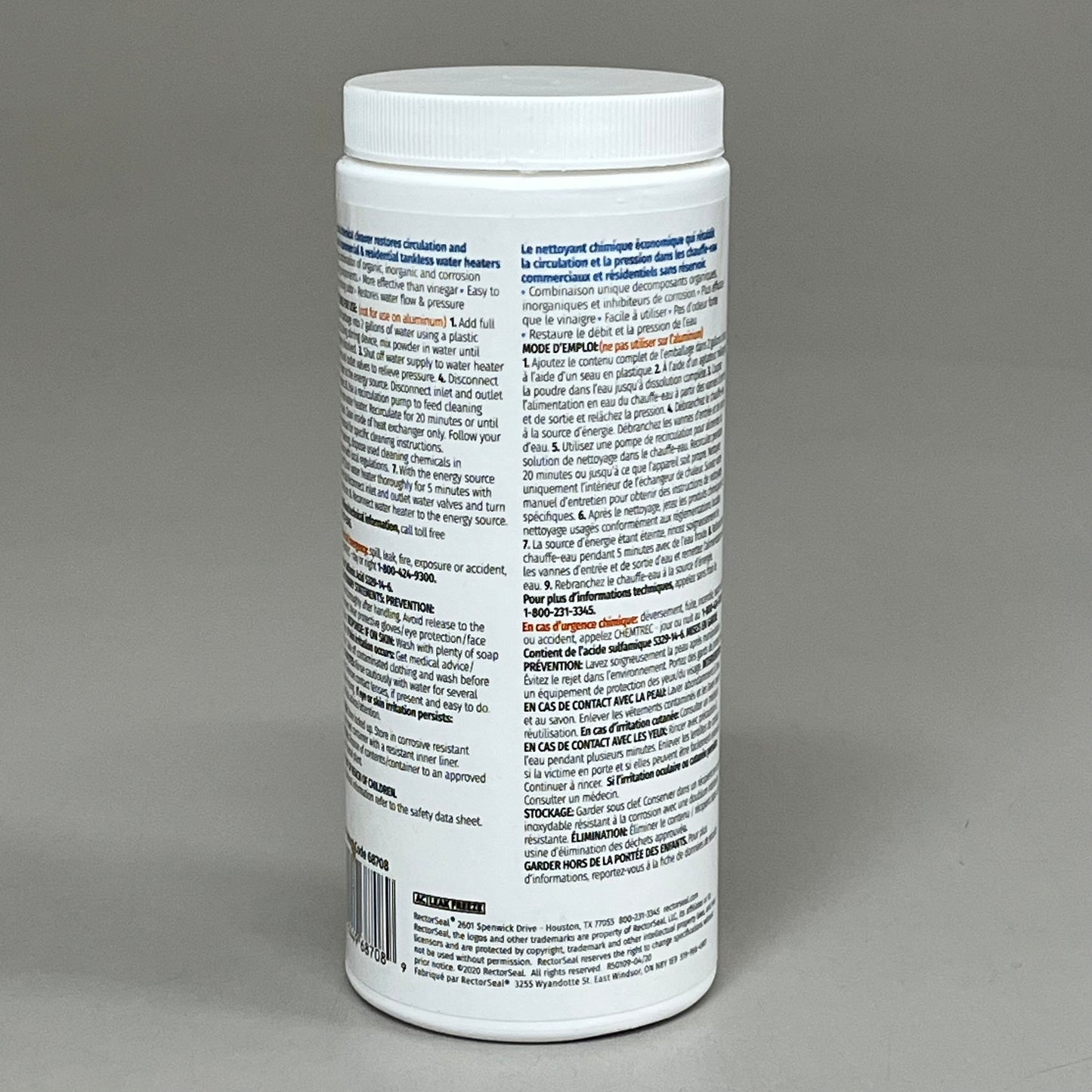 RECTORSEAL (2 PACK) Biodegradable Calci-Free Tankless Water Heater Flush 68708