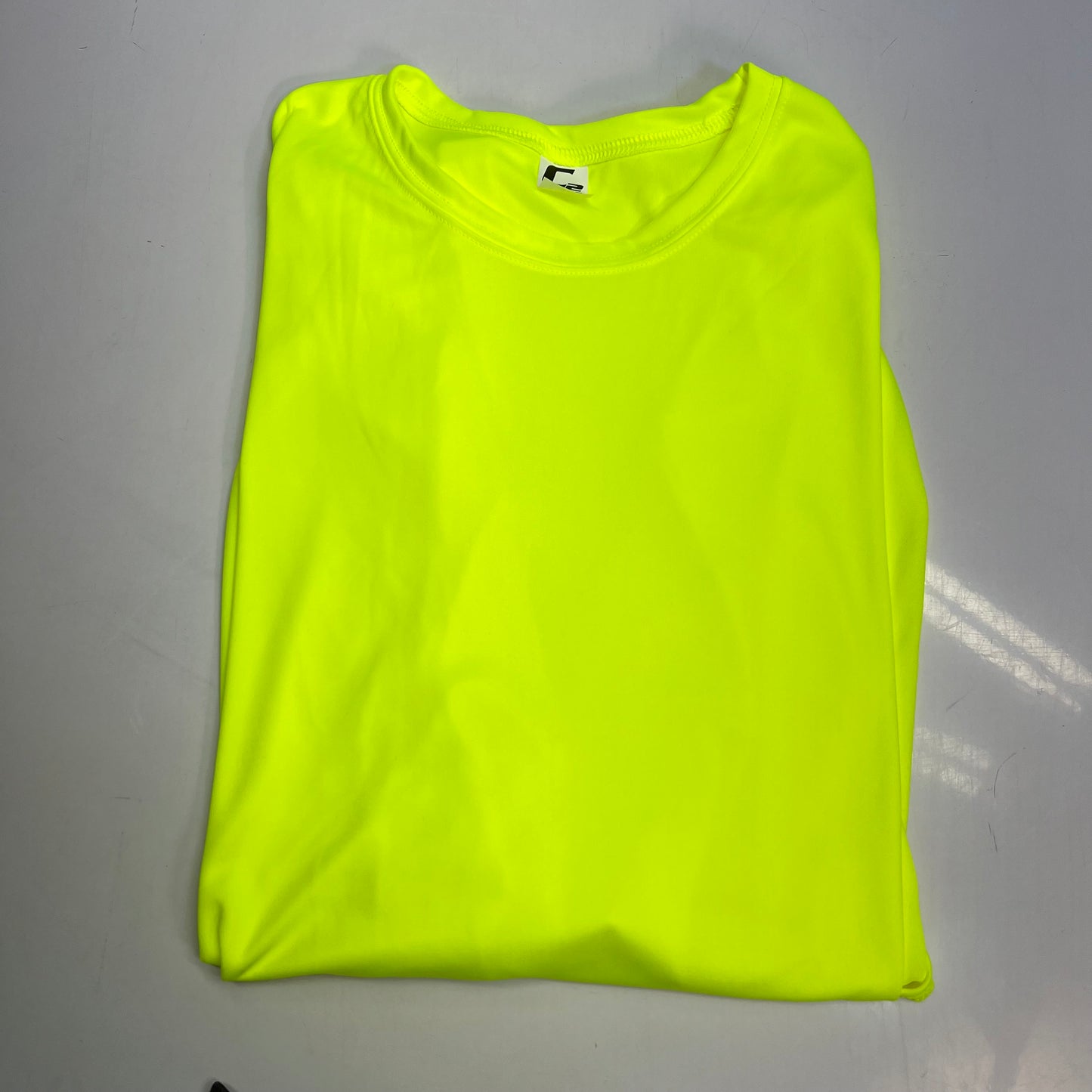 C2 SPORT (5 PACK) Moisture Wick Short Sleeve Work Shirts Men's Sz 3XL Safety Yellow
