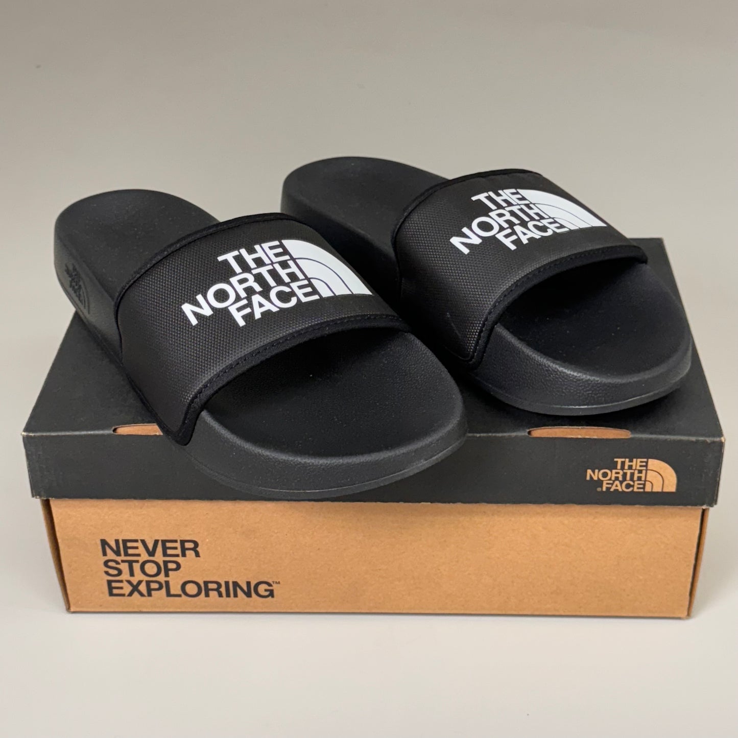 THE NORTH FACE Cushioned Base Camp Slides III Women's SZ 9 Black New Other