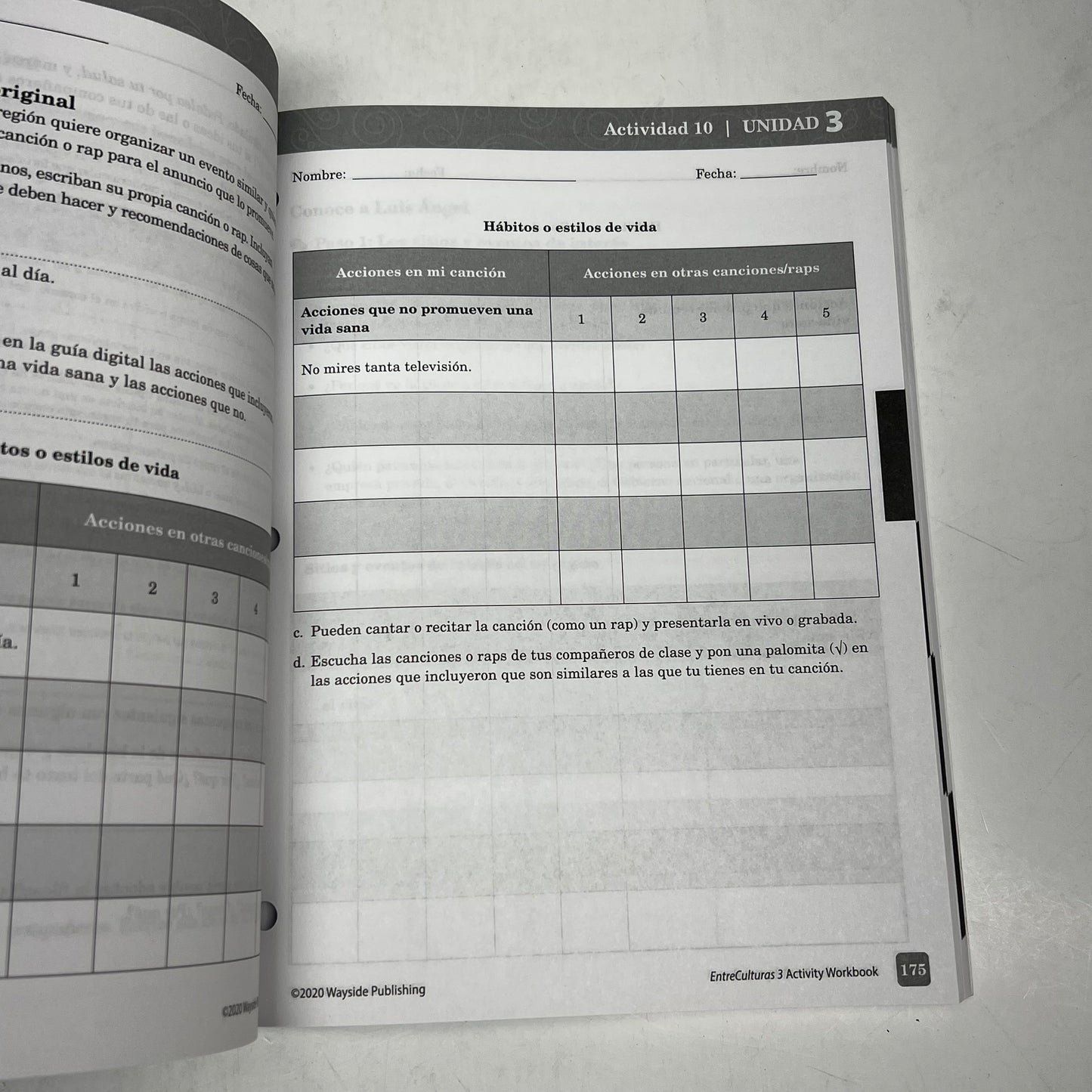 ENTRE CULTURAS  Practice for Proficiency Activity Work Book 3 Paperback 2020