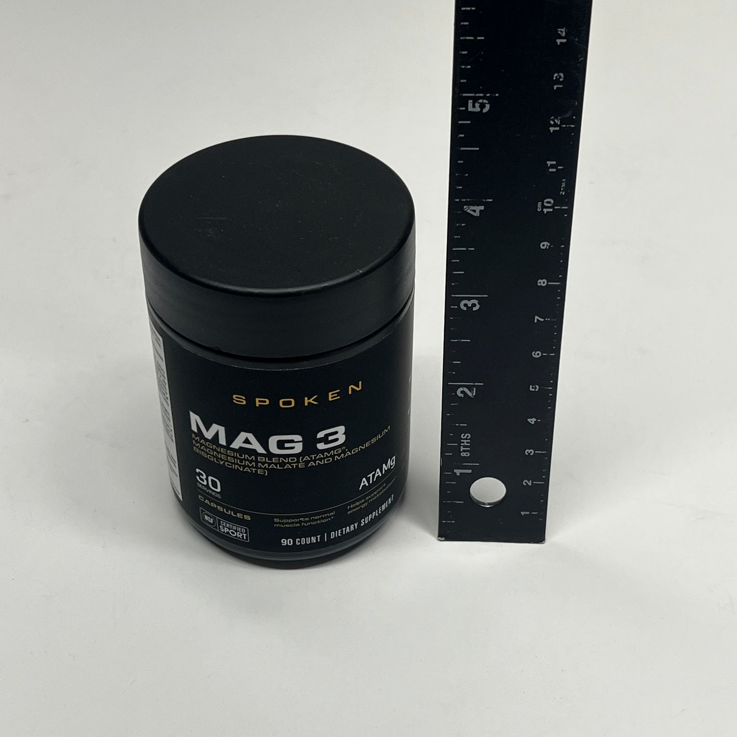 SPOKEN Mag 3 Magnesium Blend Atamg 90 Count 30 Servings 200mg BB 04/27