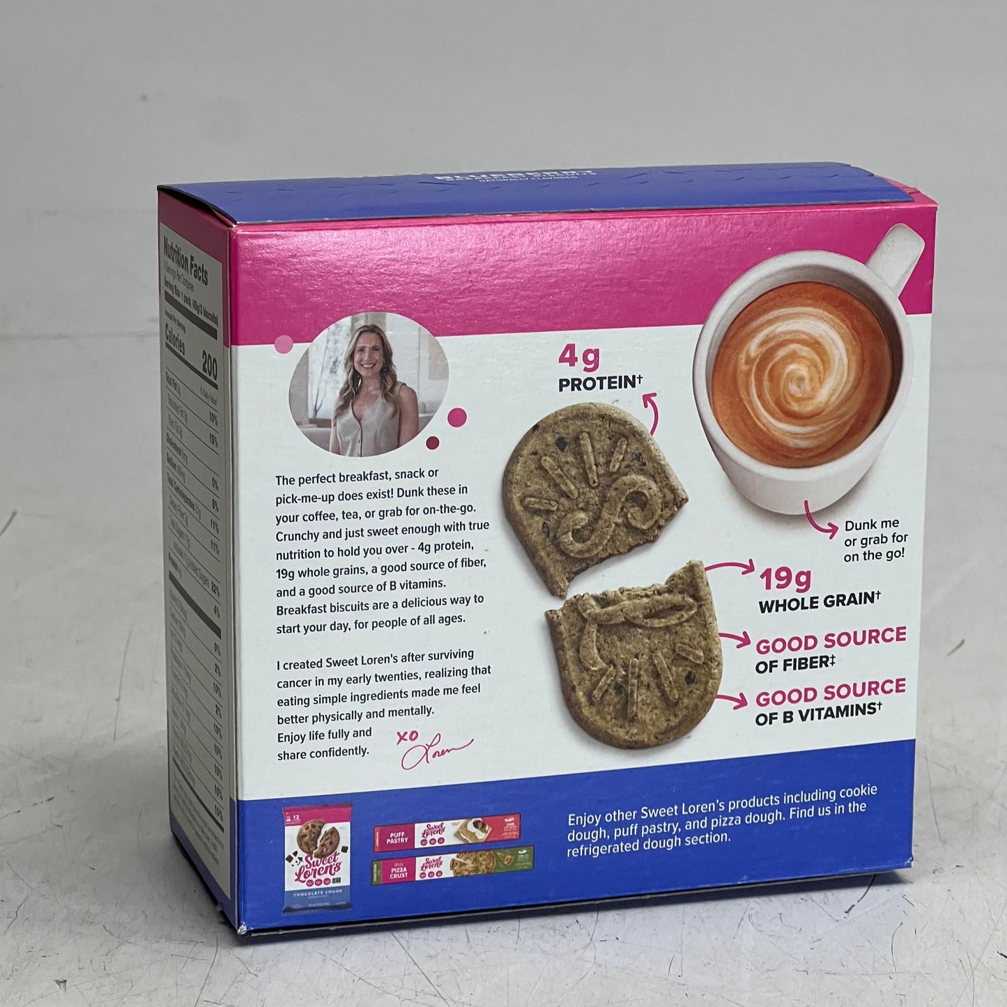 SWEET LOREN'S (2 PACK of 5) Blueberry Breakfast Biscuits 1.6 oz BB 09/26
