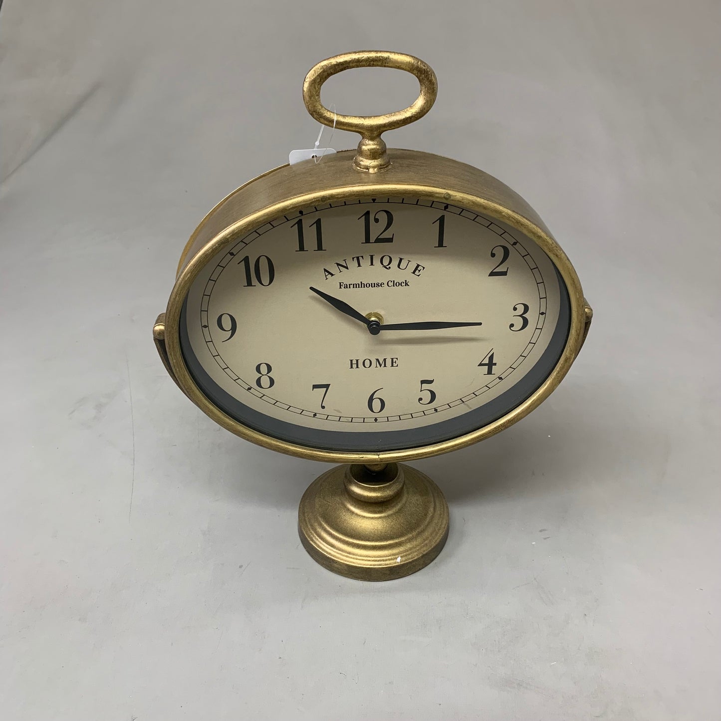 RAZ IMPORTS Antique Farmhouse Clock 14.25" Gold 4527980