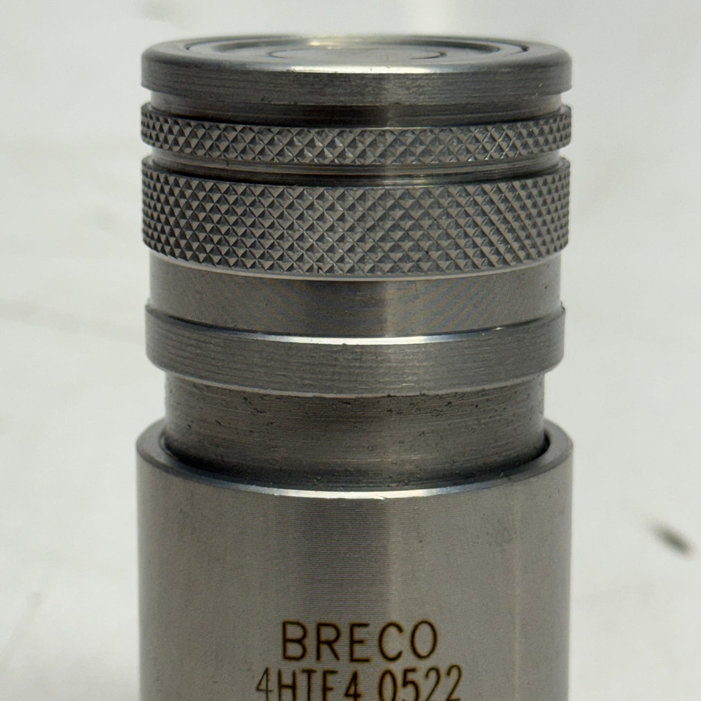 BRECO Flat-face Hydraulic Coupler Sz 3.2"L, Steel 4HTF40522