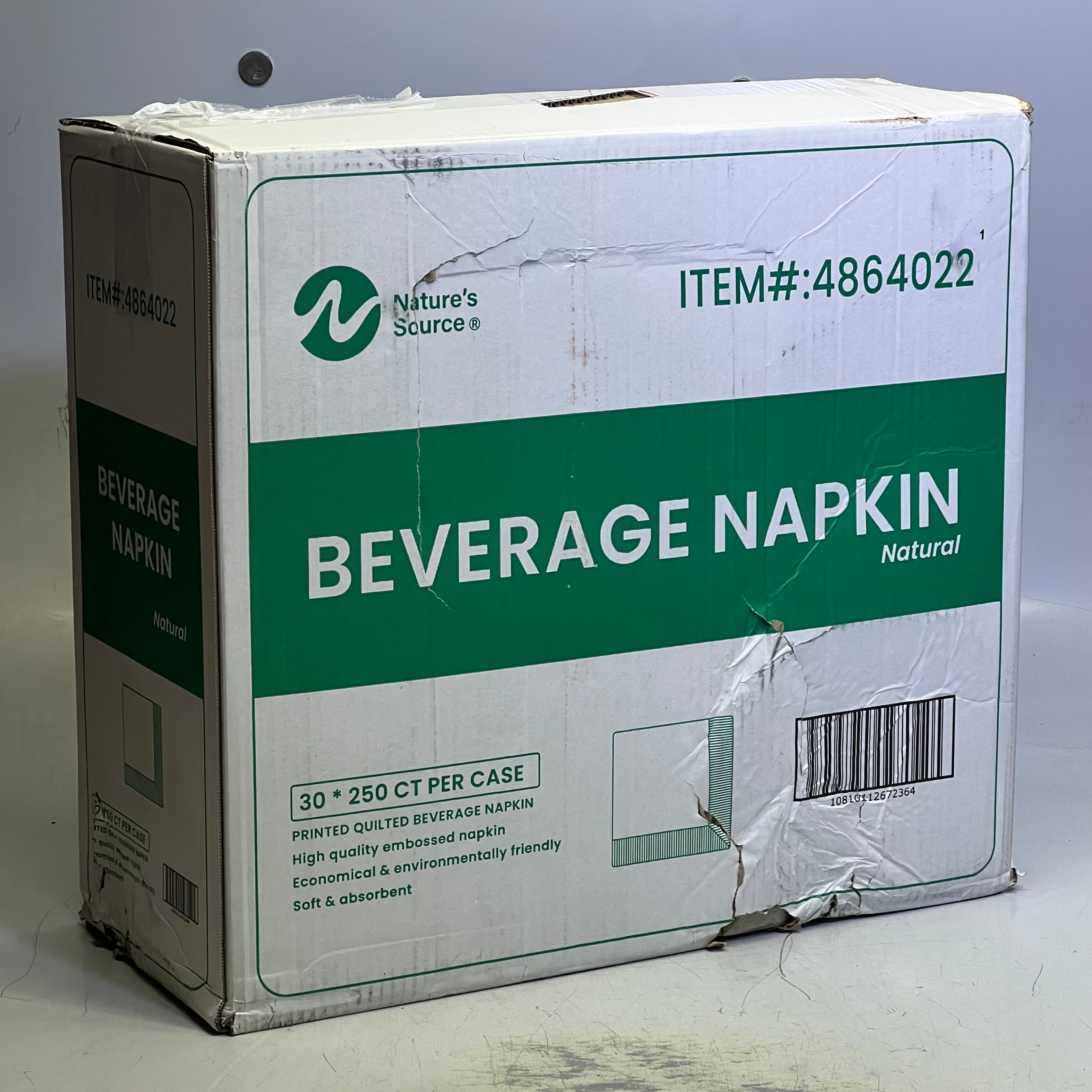 ZA@ NATURE'S SOURCE (7500 Napkins) Beverage Napkin 4864022 – PayWut