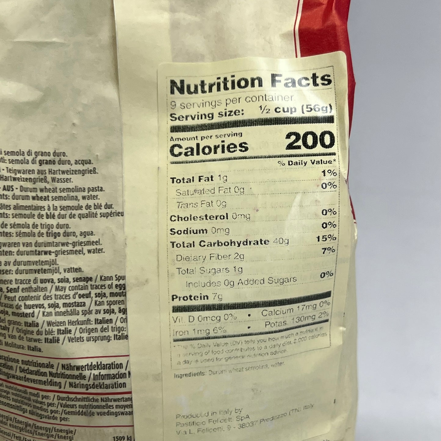 ZA@ FELICETTI ORIGINALE (2 PACK) Pasta Eliche 1.1 Lb. BB 08/27