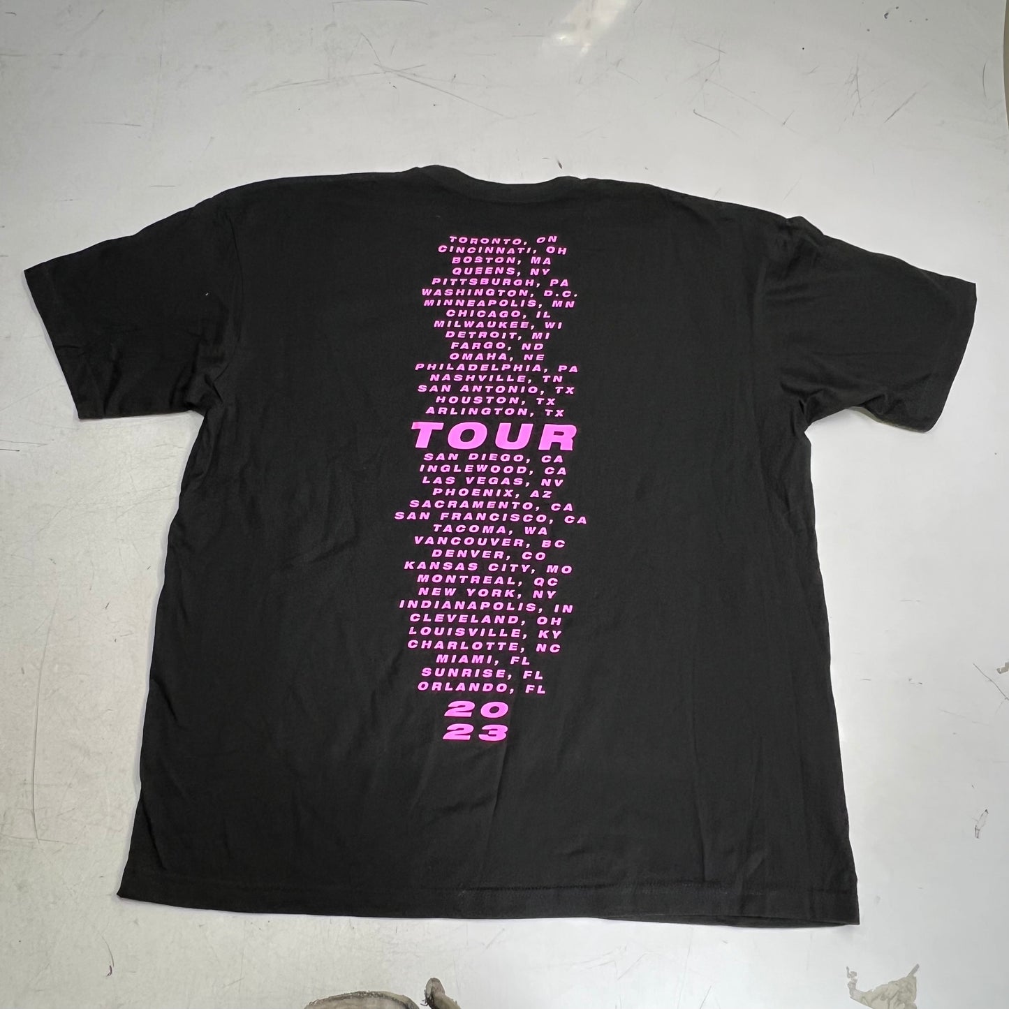 PINK Summer Carnival Tour 2023 Graphic Tee Shirt Women's Sz XXL Black/Pink