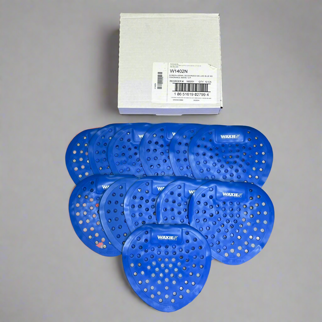 WAXIE (24 PACK) Urinal Screen Flexible Vinyl Unscented One Size Blue W1402N