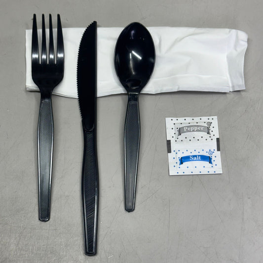 ZA@ RUDY'S (250 PACK) 6-Piece Cutlery Kit K630BRB (New) A