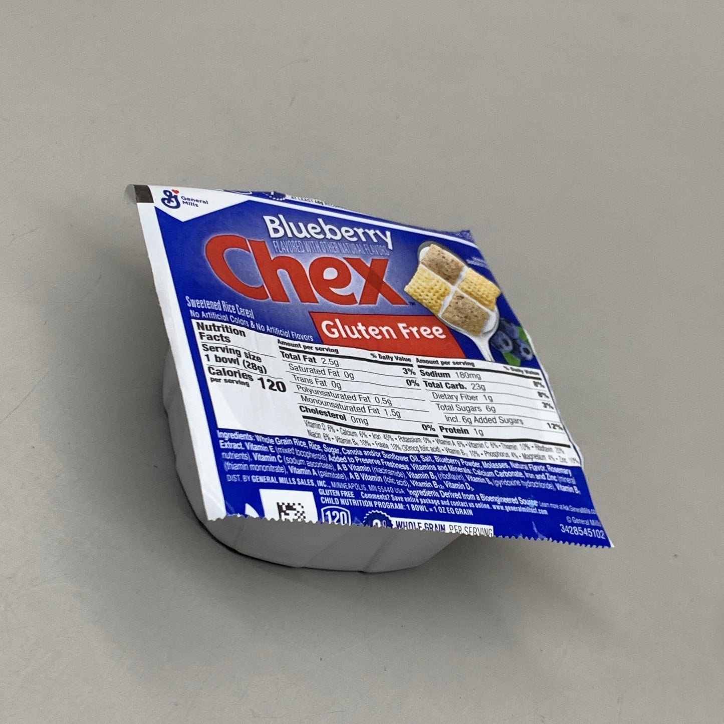 ZA@ GENERAL MILLS (96 PACK) Blueberry Chex Bowlpak 1 oz Each Bowl BB 10/24