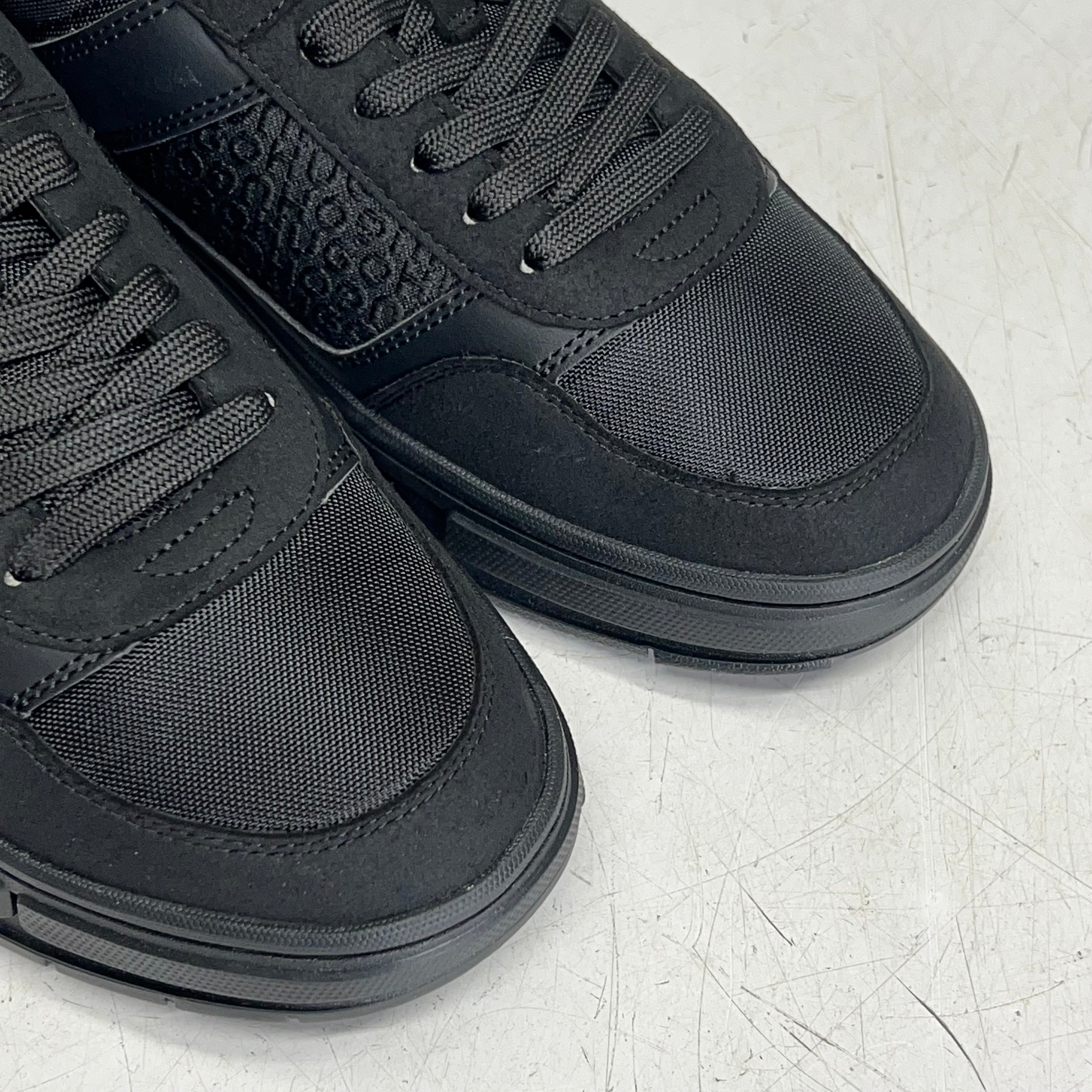 HUGO BOSS Lace Up Trainers W/ Monogram Detailing Men's EU Sz 11