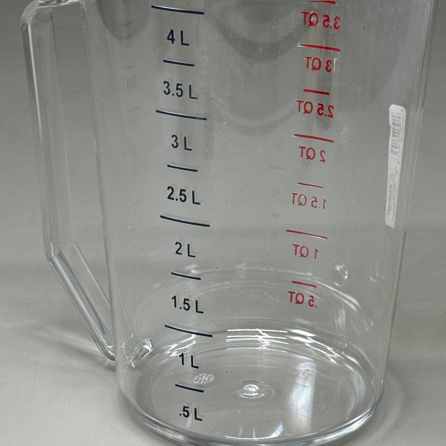 CAMBRO Camwear Measuring Cup Clear Polycarbonate 4 Qt 400MCCW135