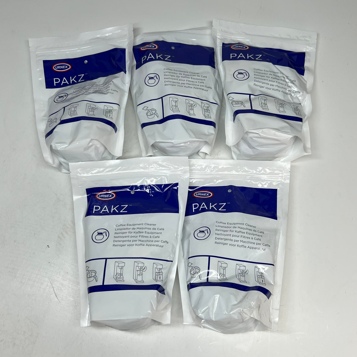 ZA@ URNEX (5 PACK) Coffee Equipment Cleaner 0.75 oz. White 26O0927