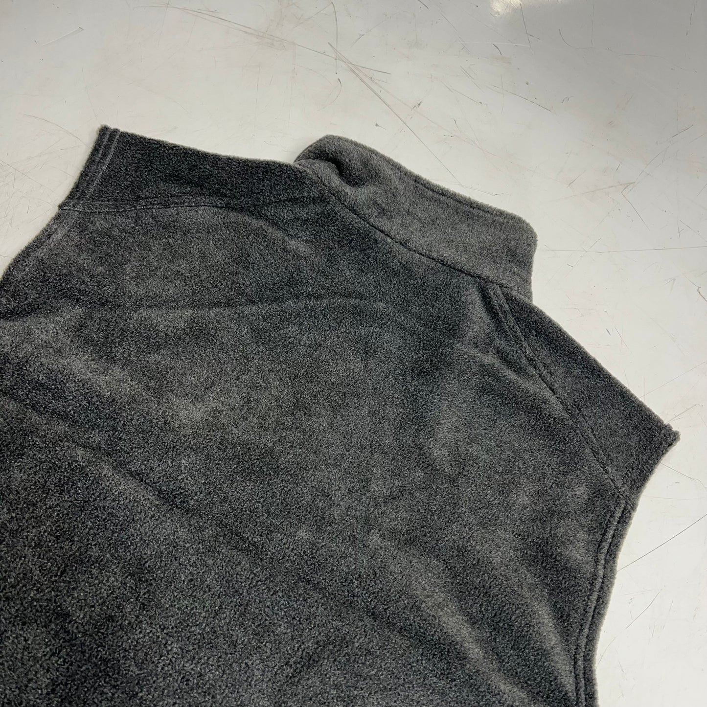 COLUMBIA Steens Mountain Zip Soft Fleece Vest Men's Sz XL Tall Grey AS1535-030