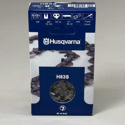 HUSQVARNA High Performance Low Vibration 105DL H83 3/8"Pitch .063 Gauge 32" H83S