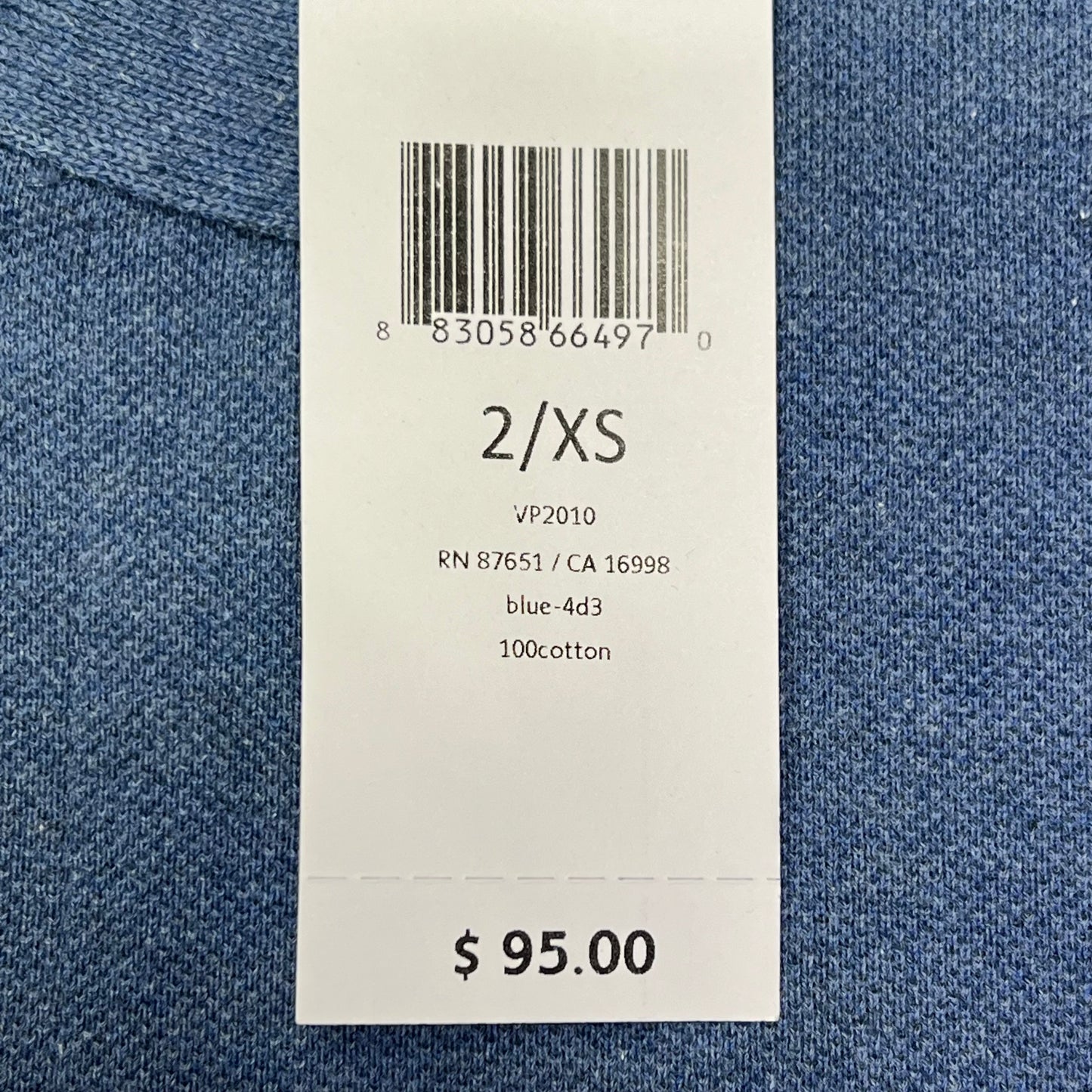 LACOSTE Classic Fit L.12.12 Heather Polo Ribbed Colar Men's Sz XS-2 Blue Chine