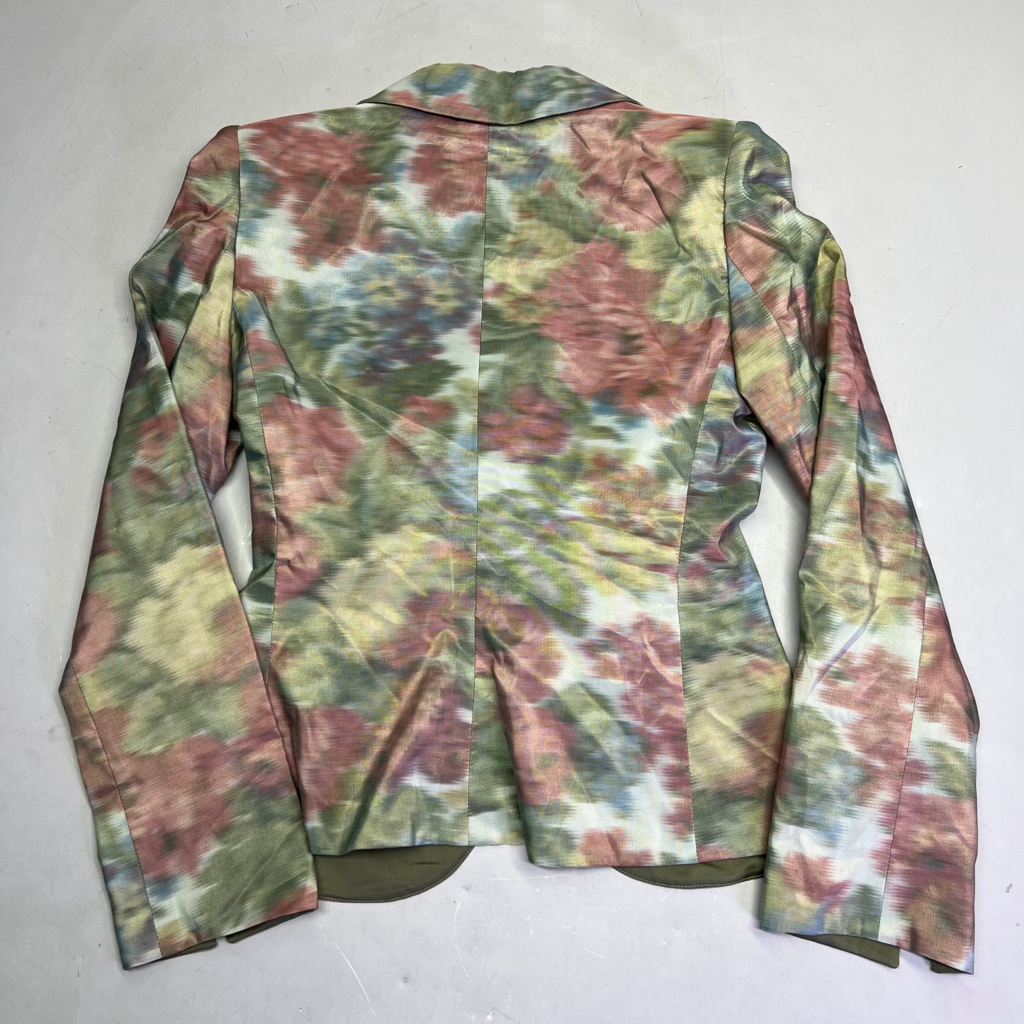 ARMANI COLLEZIONI Floral Print Blazer w/ Button Rose Women's Sz 4 (Pre-Owned)