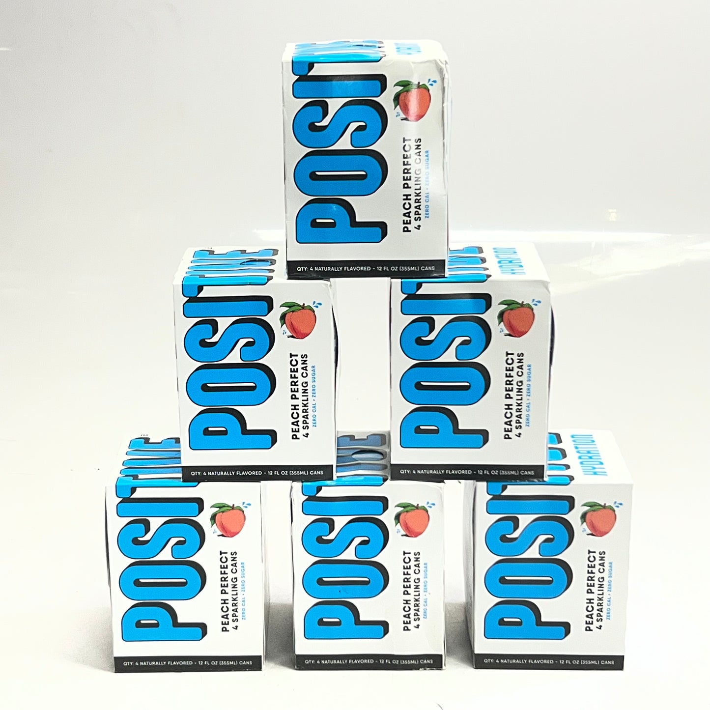 ZA@ POSITIVE (24 PACK) Hydration Peach Perfect 12 fl. oz. BB 02/27