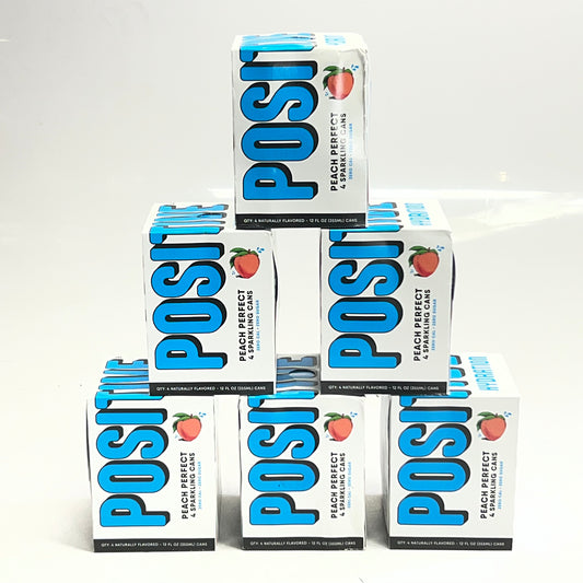 ZA@ POSITIVE (24 PACK) Hydration Peach Perfect 12 fl. oz. BB 02/27