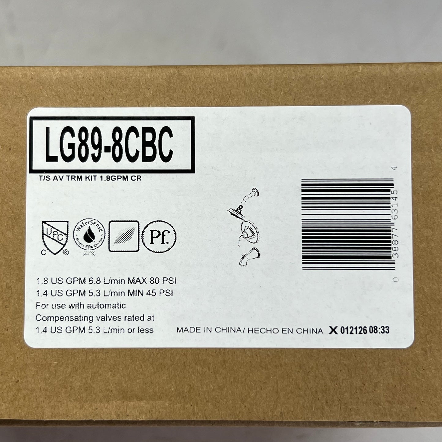 PFISTER Avalon Tub & Shower Trim Kit 1.8 GPM LG89-8CBC