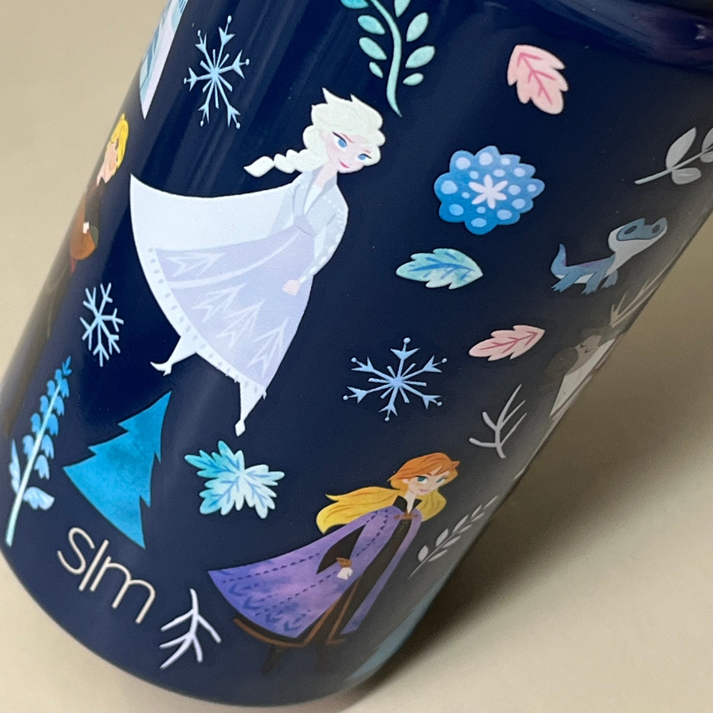 SIMPLE MODERN Stainless Steel Water Bottle w/ Straw Disney Frozen Princess 14oz