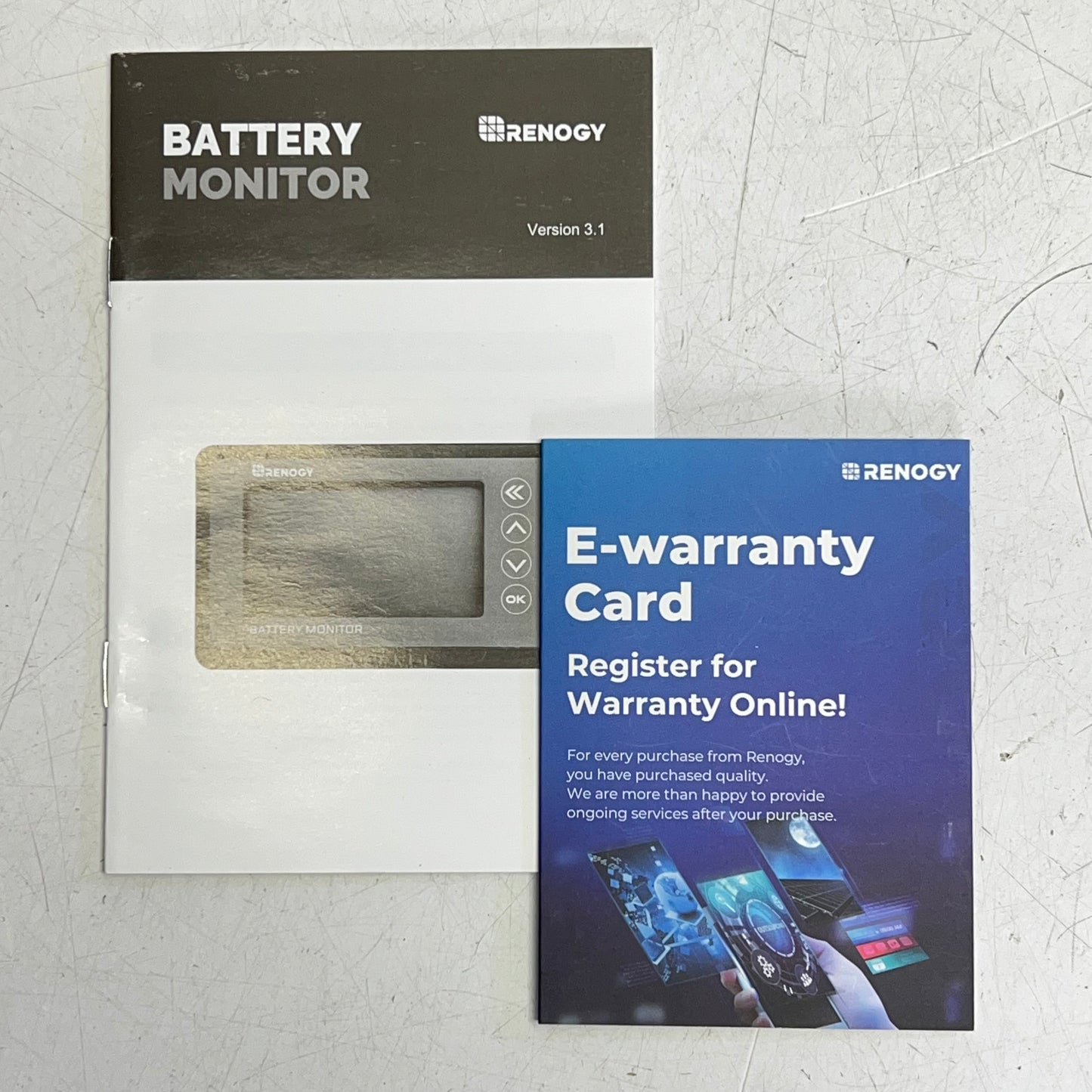 RENOGY Battery Monitor W/ Shunt 500A 120V Black RBM500-G3-US
