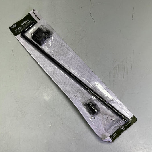 ZA@ NATIONAL HARDWARE Cane Bolt Gate Latch 1/2" x 18" Black N177-188