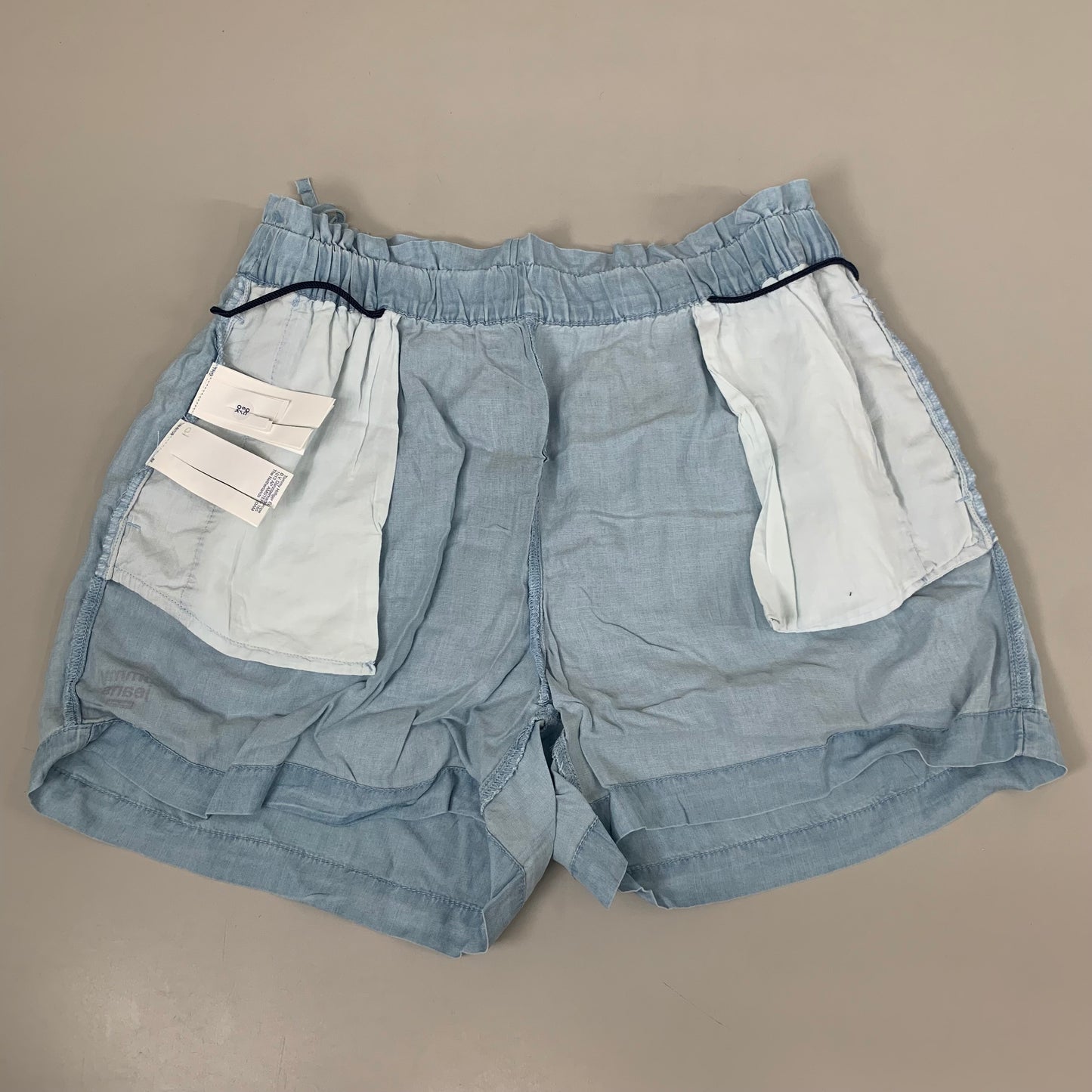 TOMMY HILFIGER JEANS Lyocell Shorts Side Ties Blue Women's SZ S/P