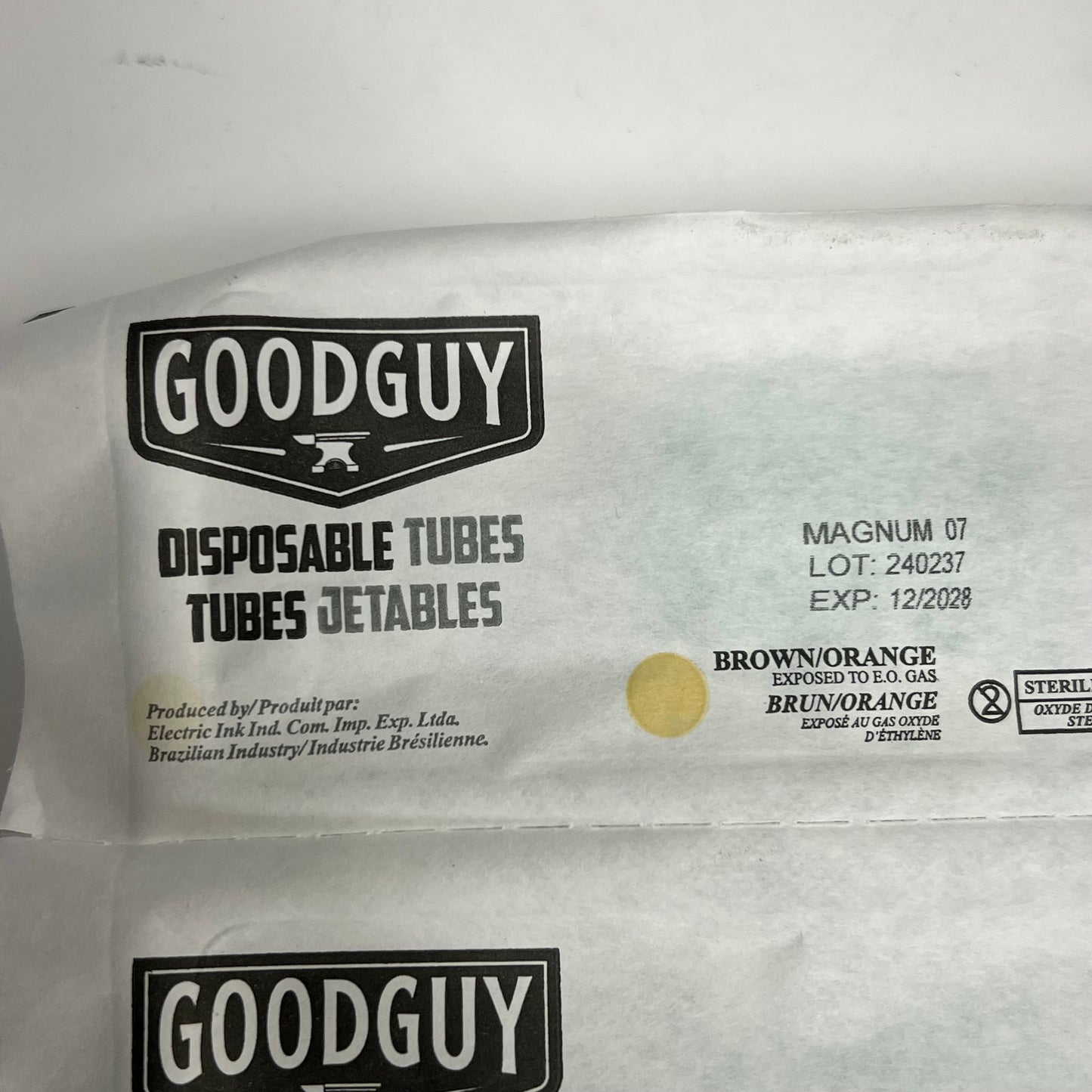 THE GOOD GUY SUPPLIES (20 PACK) Biodegradable Disposable Tattoo Tubes Magnum 07