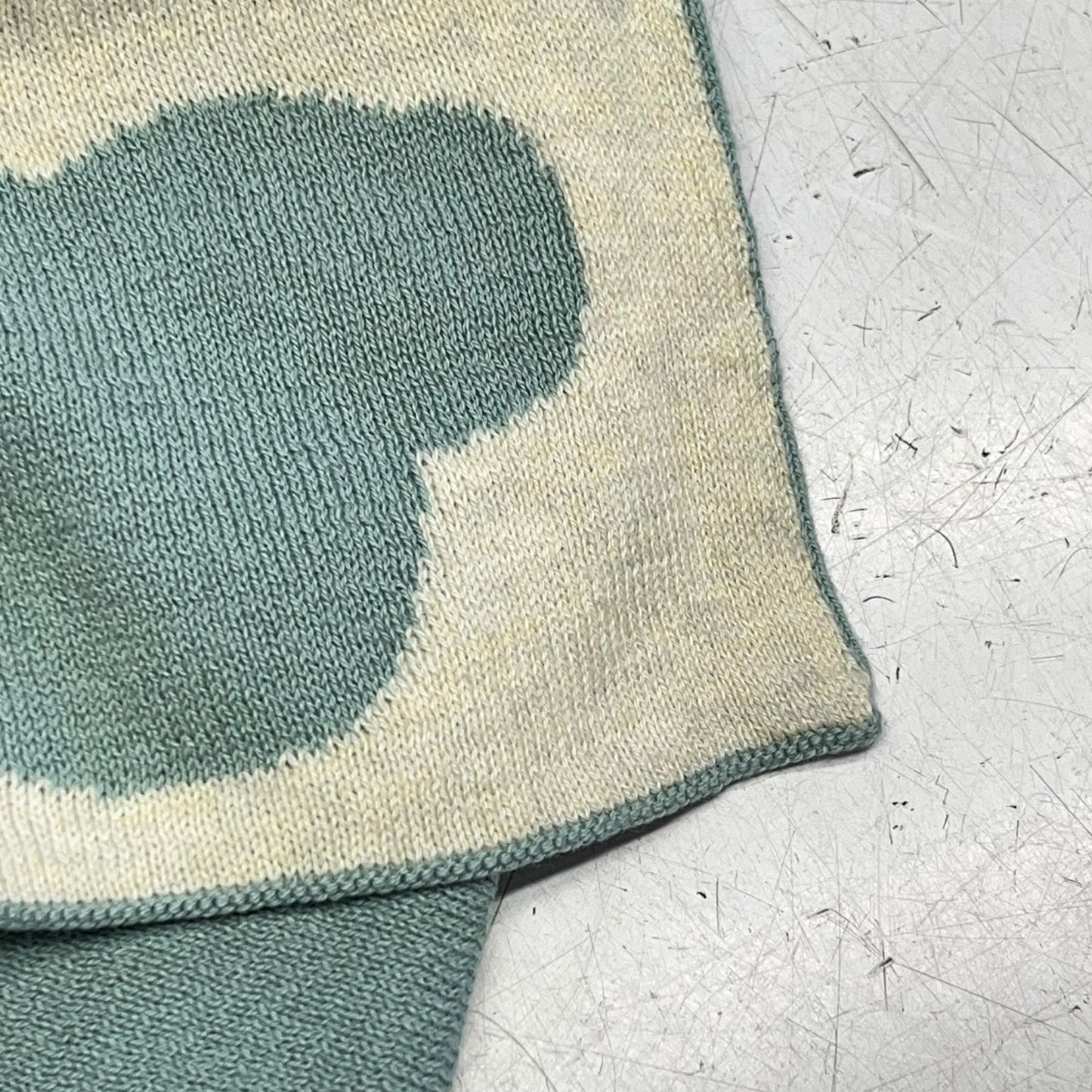 SAFAVIEH Skye Throw Blanket 100% Cotton 32"x40" Summer Blue/White BBY1011A-3240
