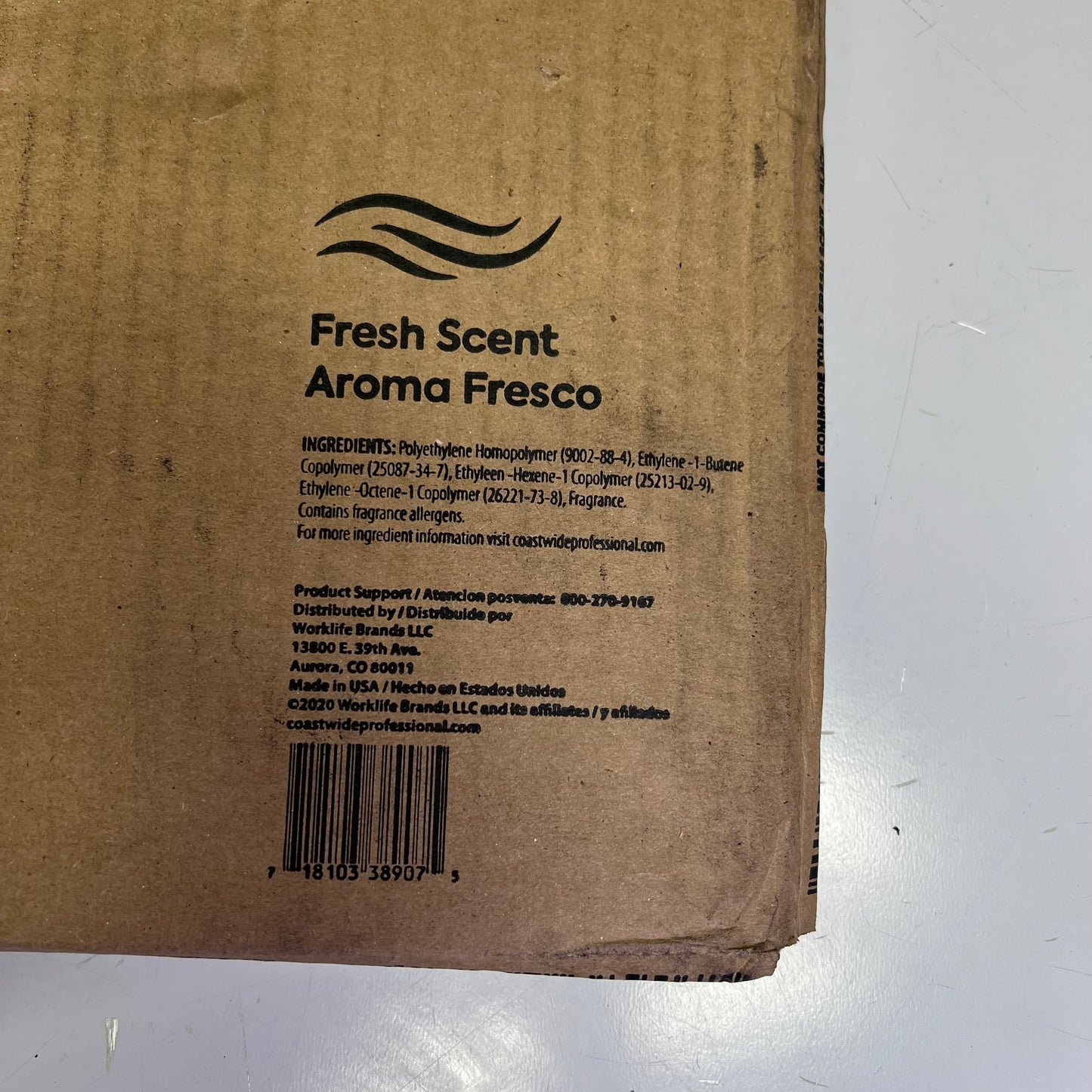 COASTWIDE (6 PACK) Professional Toilet Floor Mat 17.5"x20.5"  Black CW24768