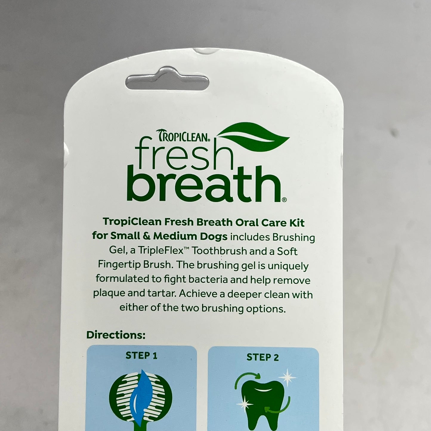 TROPICLEAN (2 PACK) Fresh Breath Oral Care Kit for Dogs Plaque & Tartar Control