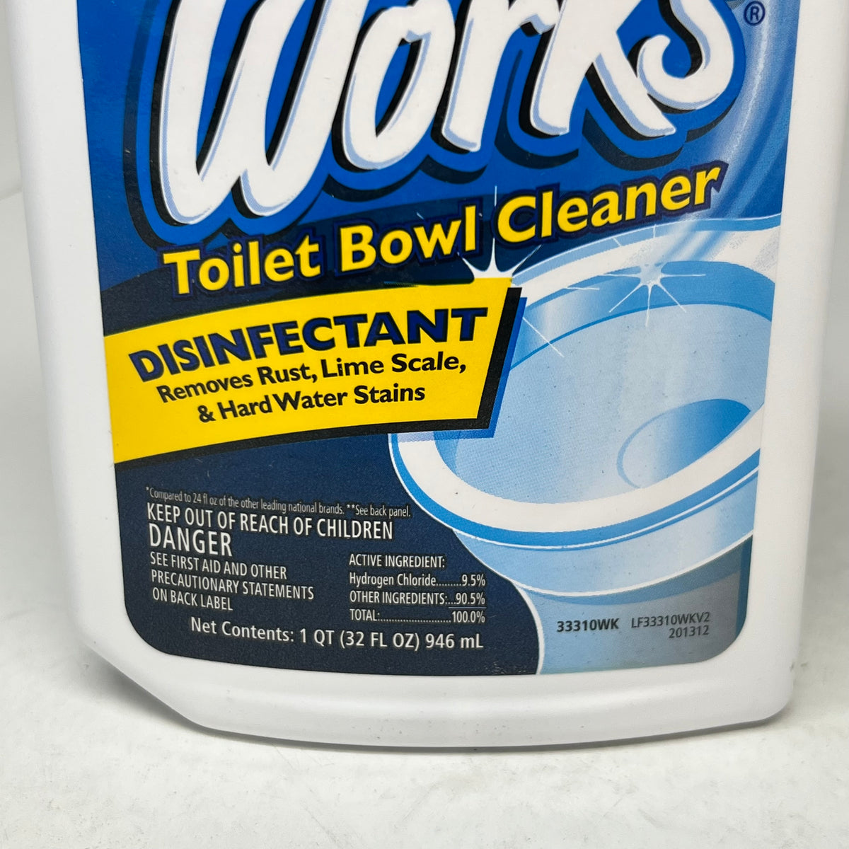 ZA@ THE WORKS (2 PACK) Toilet Bowl Cleaner Professional Formula 32 fl oz.